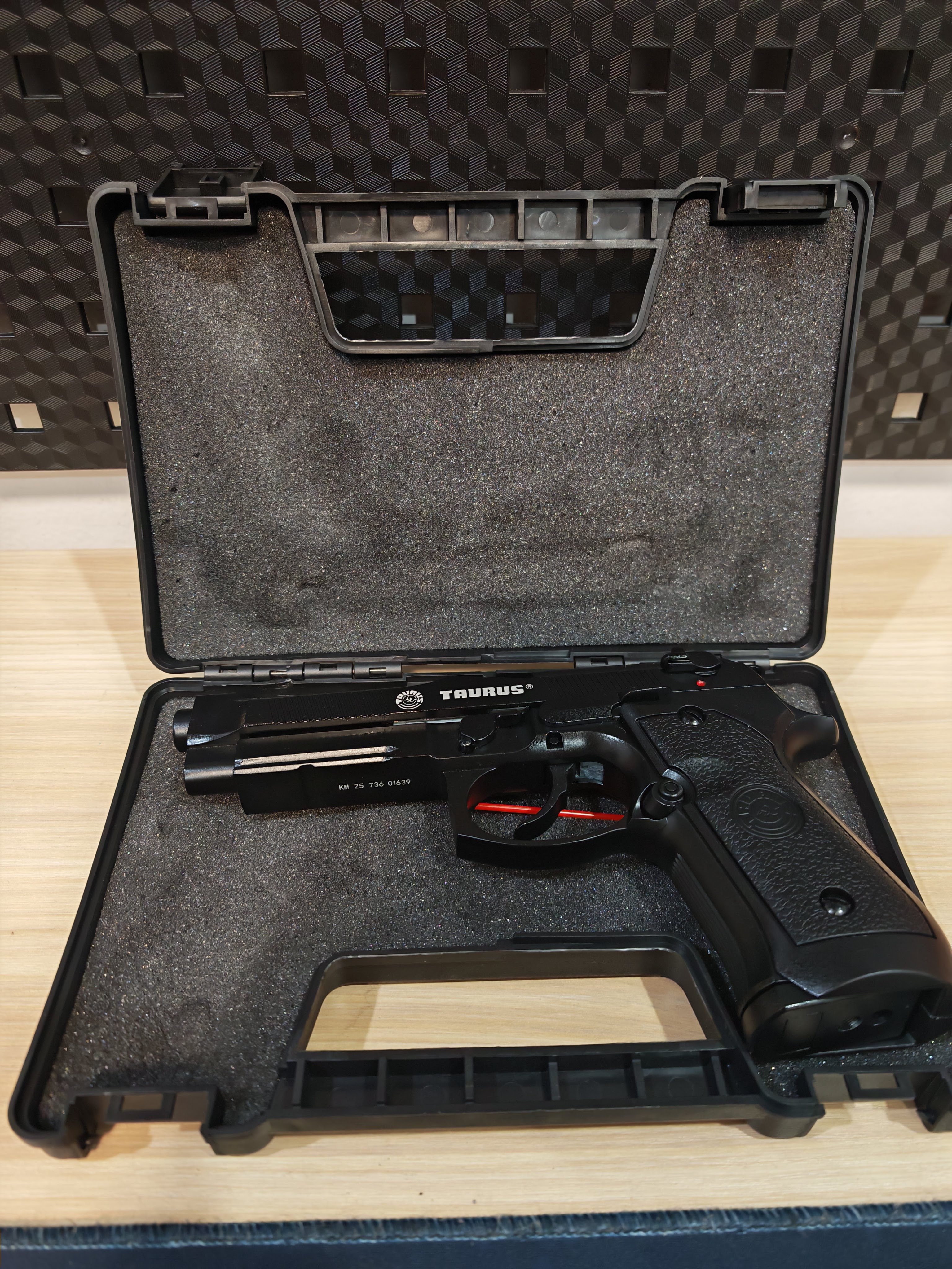 Double Bell 736 Taurus PT92 Beretta สีดำ GBB BB Gun บีบีกัน แบบแก๊ส ปืนอัดลม มือสอง Airsoft Gun