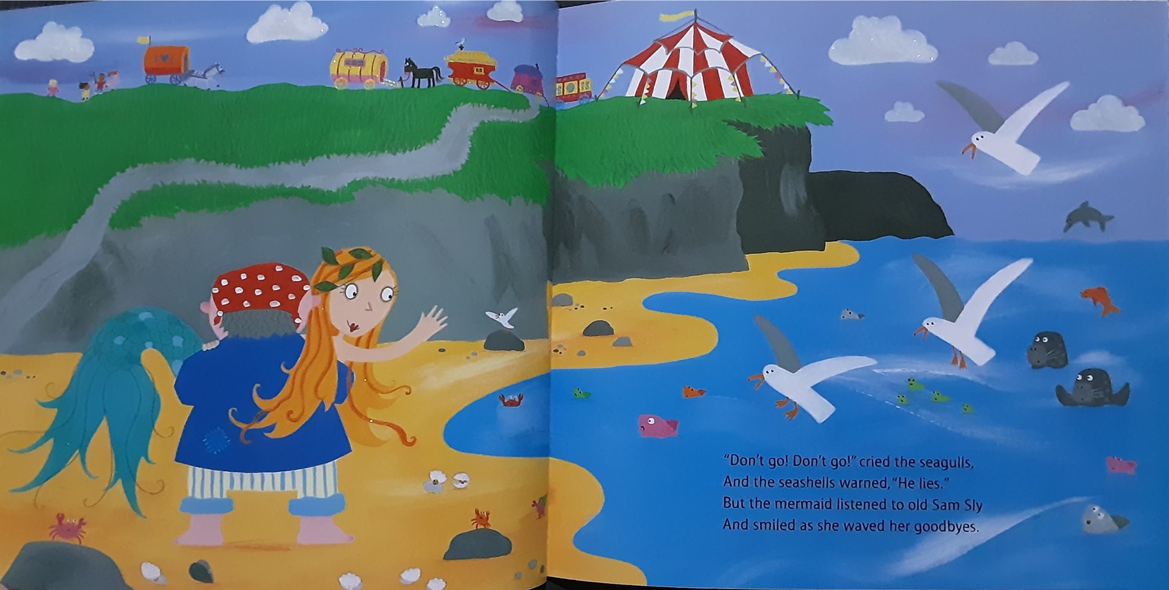 หนังสือนิทานปกอ่อน** THE SINGING MERMAID BY JULIA DONALDSON.LYDIA MONKS