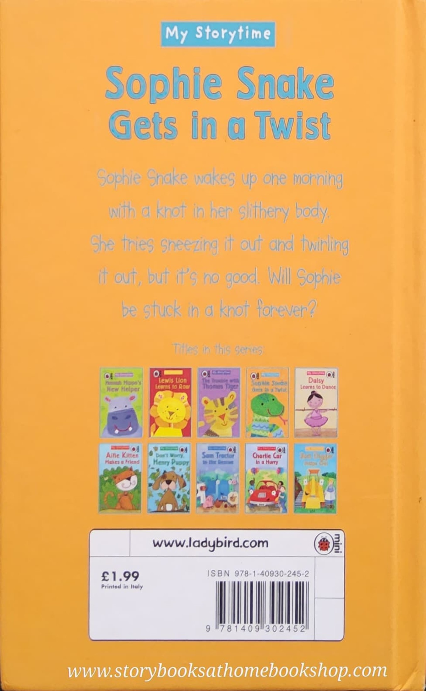 หนังสือนิทานปกแข็ง** 🍅🍅SOPHIE SNAKE GETS IN A TWIST