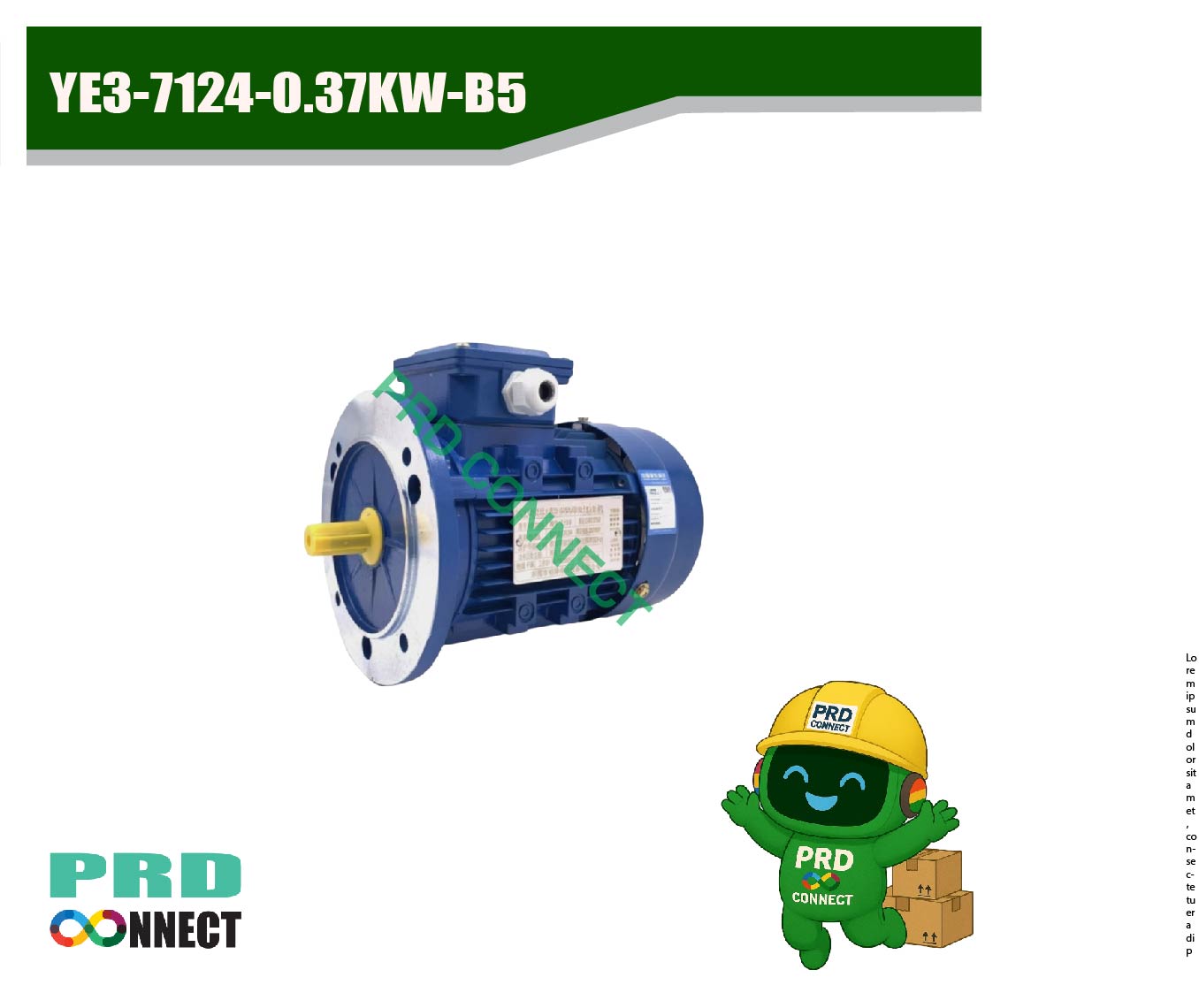 YE3-7124-0.37KW-B5