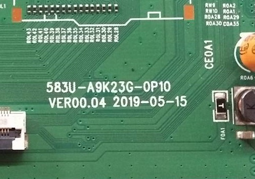 เมนบอร์ดทีวี พานาโซนิค PANASONIC ของแท้ถอดจากเครื่อง รุ่นTH-49GX650T พาร์ท583U-A9K23G-0P10