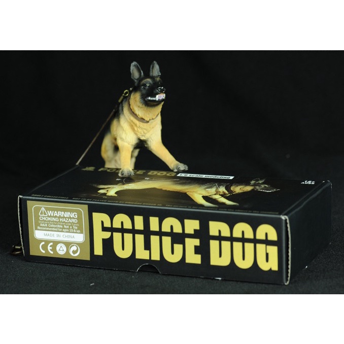 ฟิกเกอร์ โมเดล สุนัขตำรวจ 1/6 Frigure Model Police Dog Scale 1/6
