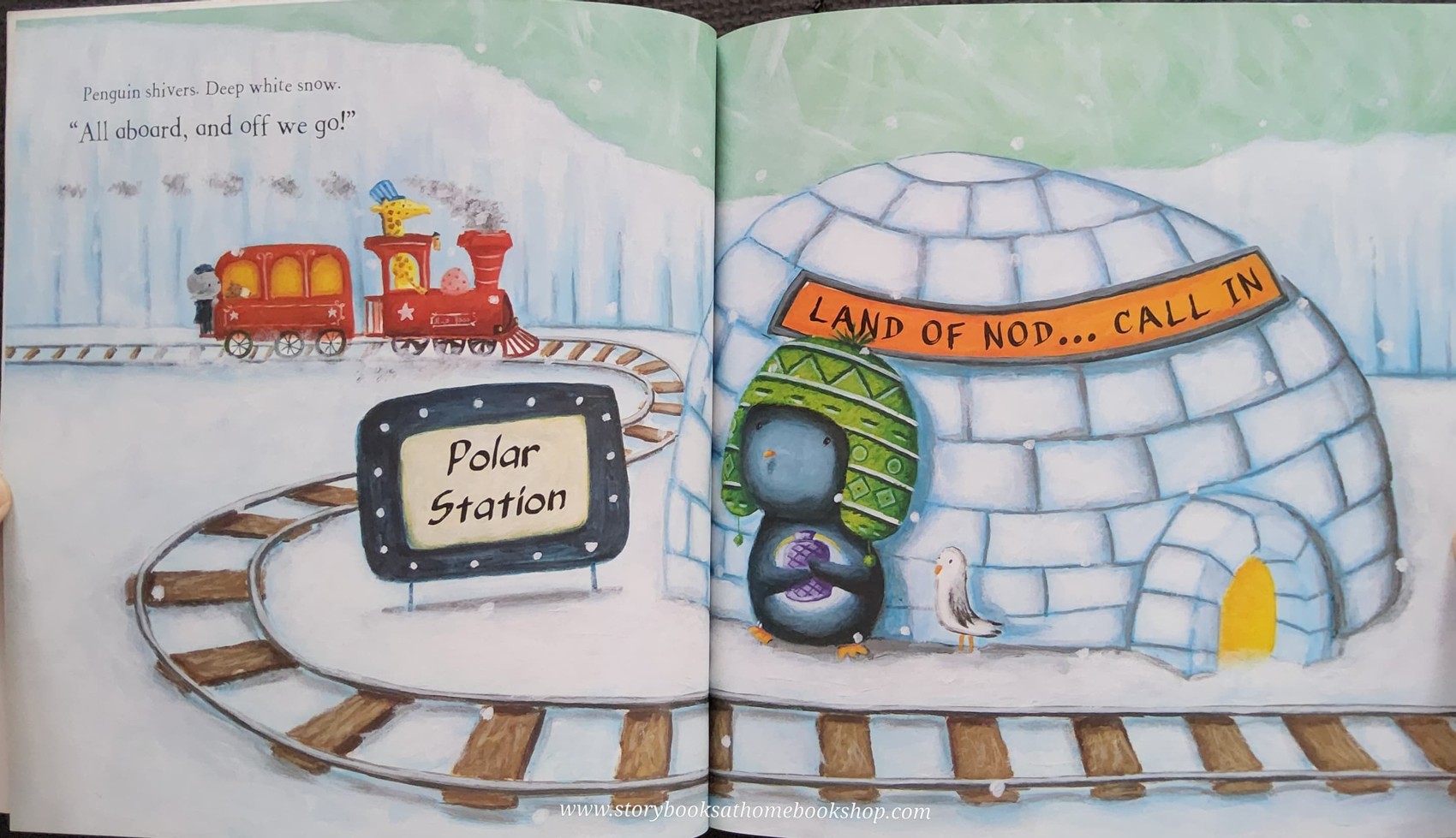 หนังสือนิทานปกอ่อน ** 🍅🍓THE SLEEPY TRAIN BY MARK MARSHALL