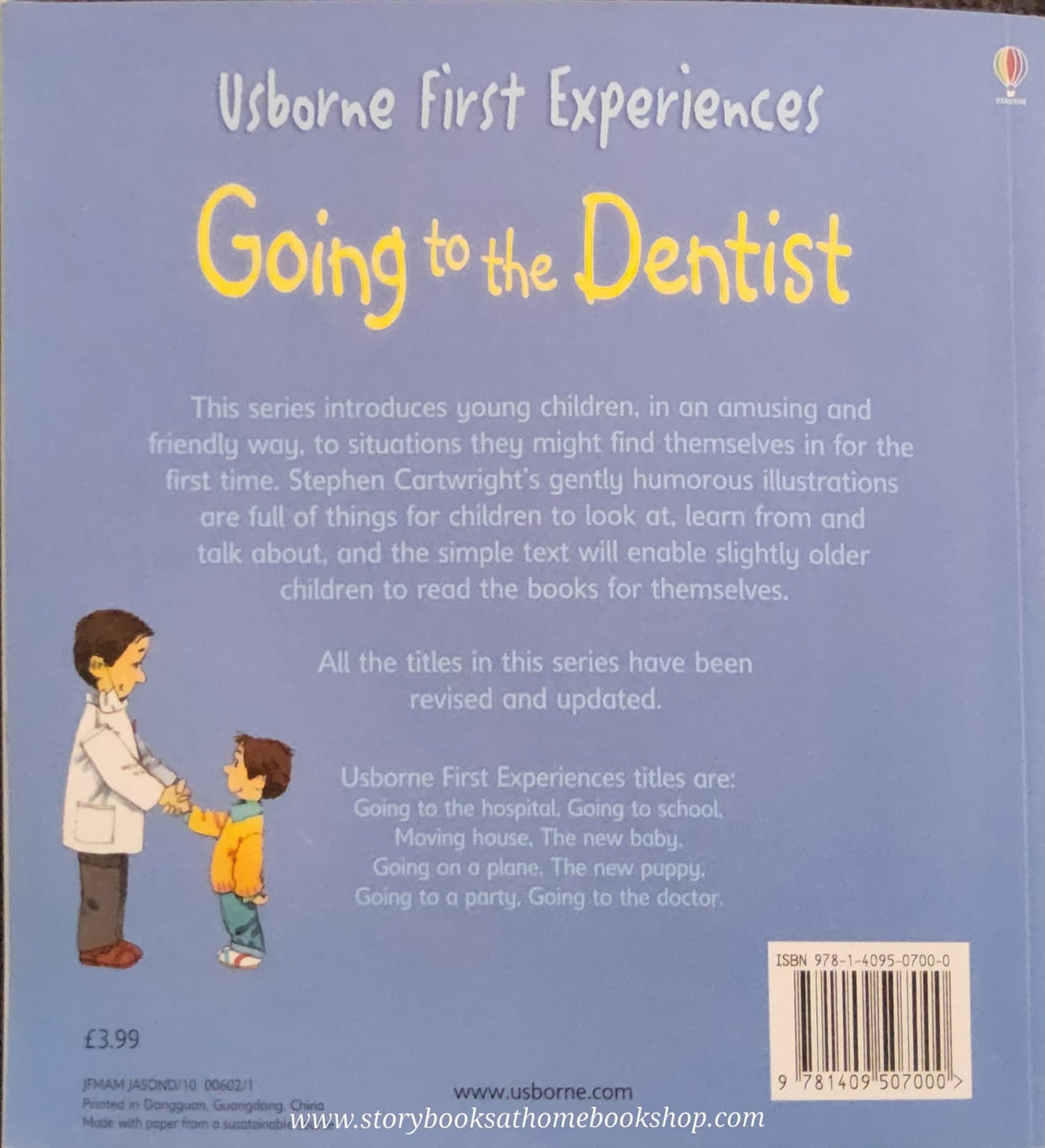 หนังสือนิทานปกอ่อน** 🍅🍅USBORNE FIRST EXPERIENCE: GOING TO THE DENTIST