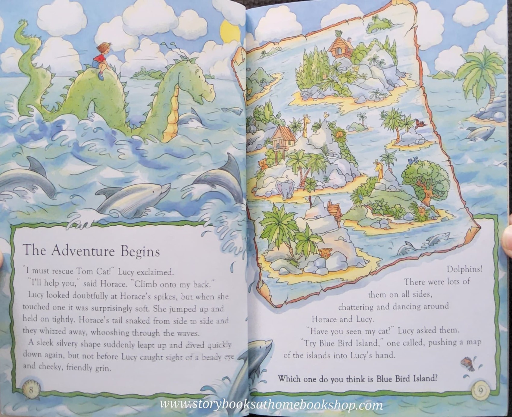 PUZZLE BOOK** ♥️USBORNE PUZZLE ADVENTURES: LUCY AND THE SEA MONSTER BY KAREN DOLBY
