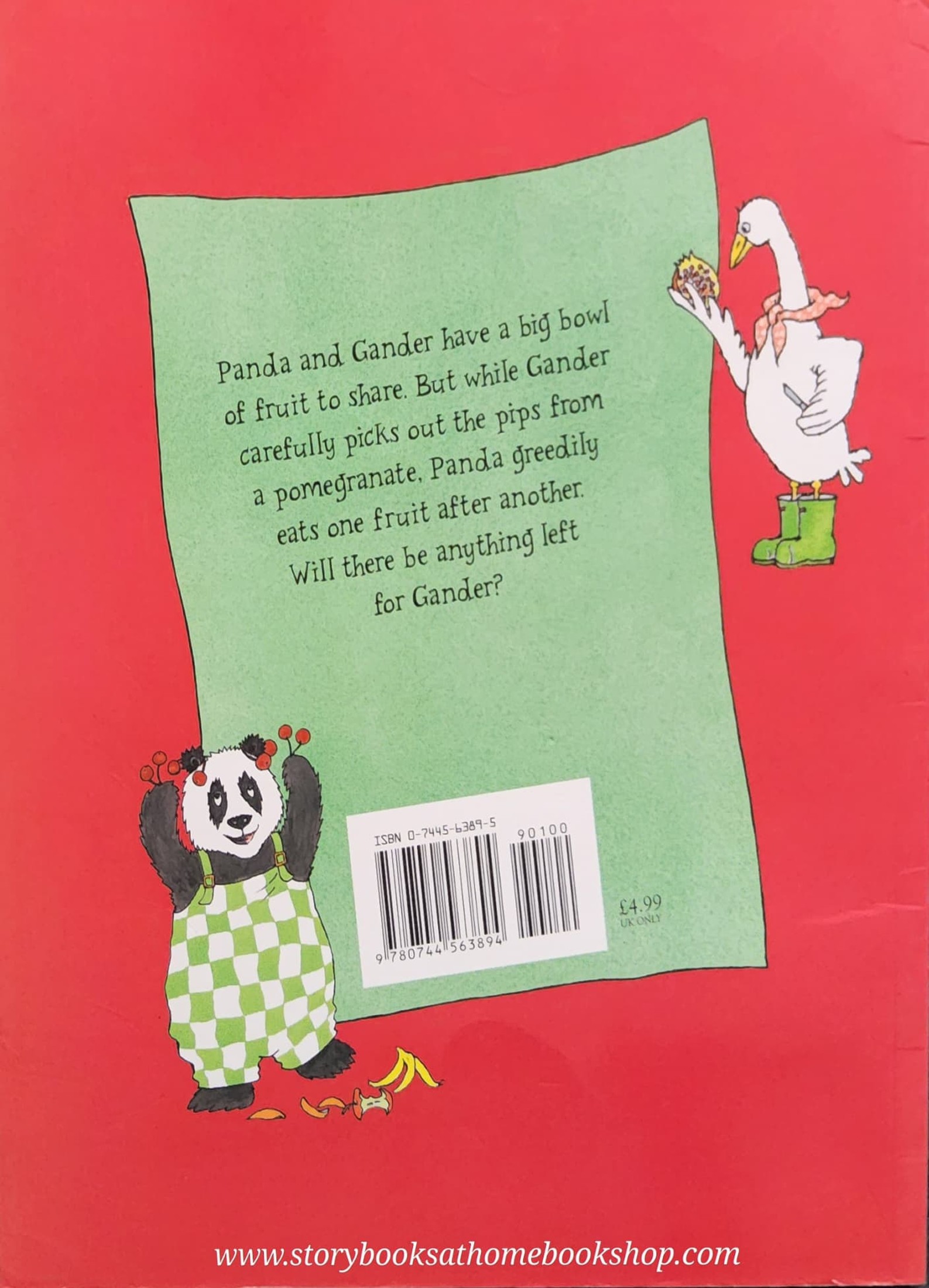 หนังสือนิทานปกอ่อน** 🍅🍅PANDA AND GANDER TUTTI FRUTTI BY JOYCE DUNBAR