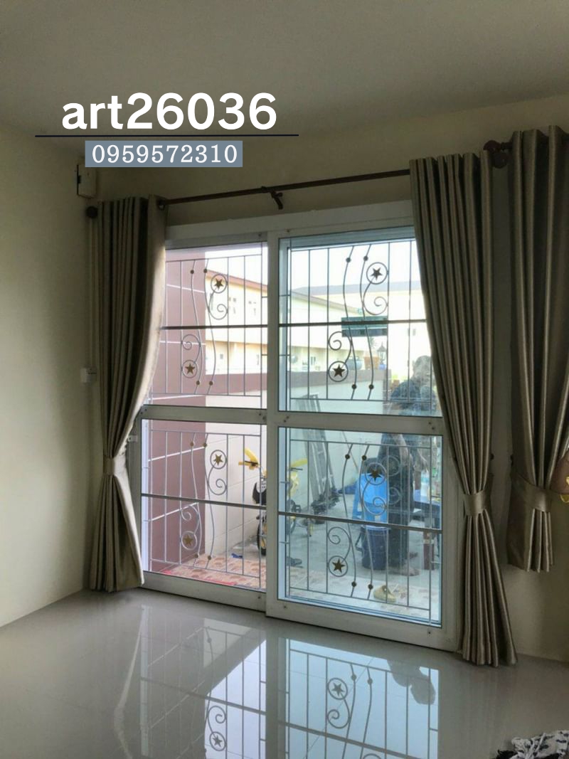 เหล็กดัดพร้อมมุ้งลวด หน้าต่าง ประตู