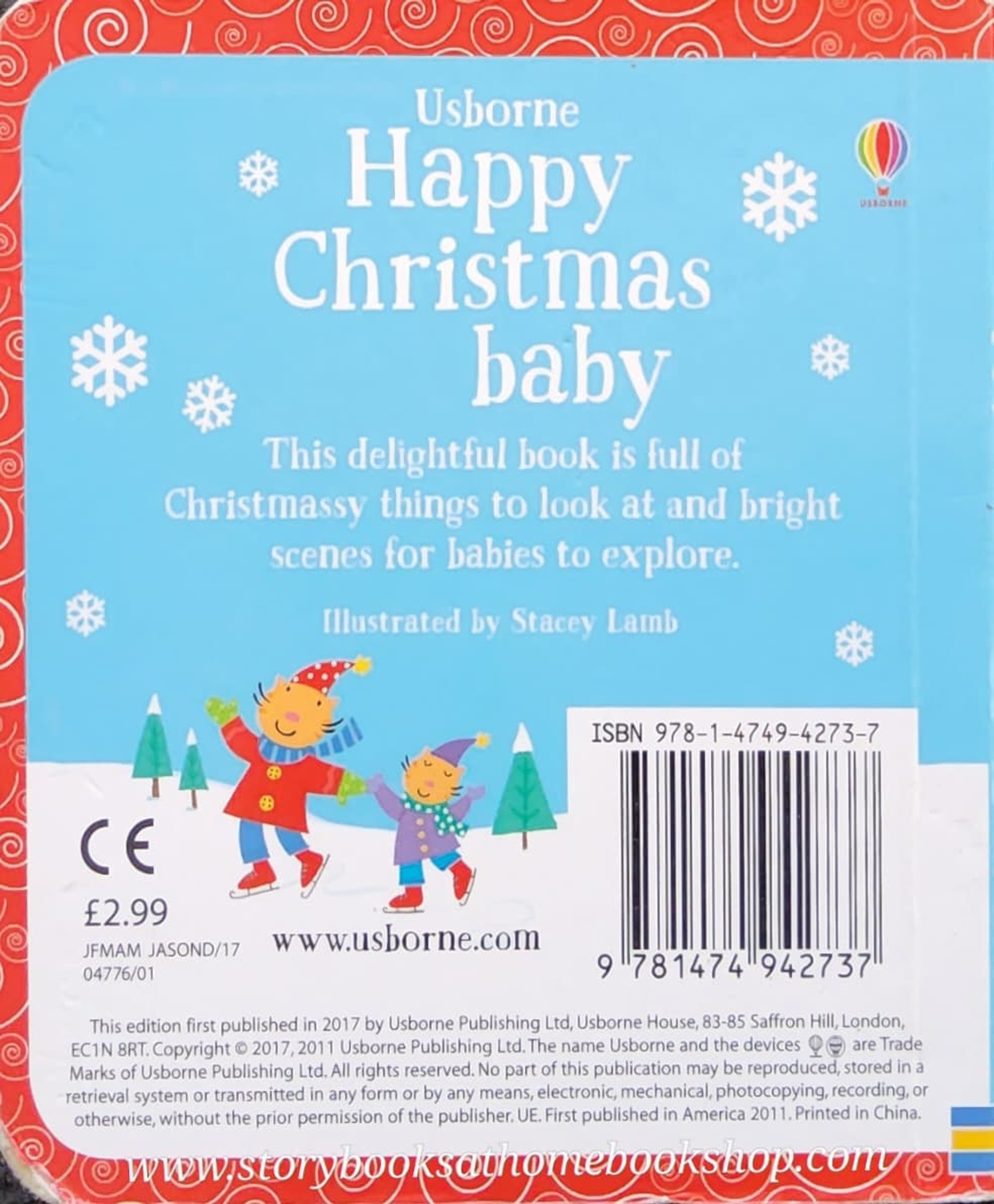 Board Book** 🍅🍓USBORNE HAPPY CHRISTMAS BABY