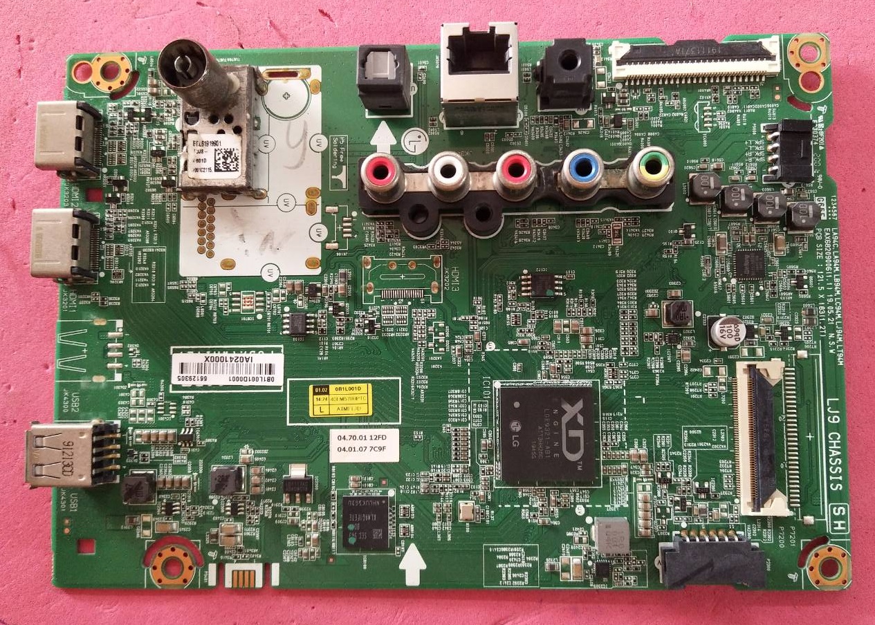 เมนบอร์ดทีวีแอลจี LG ของแท้ถอดจากเครื่อง รุ่น 43LM5700PTC.ATMFLJF ทีคอนHV430FHBN1D