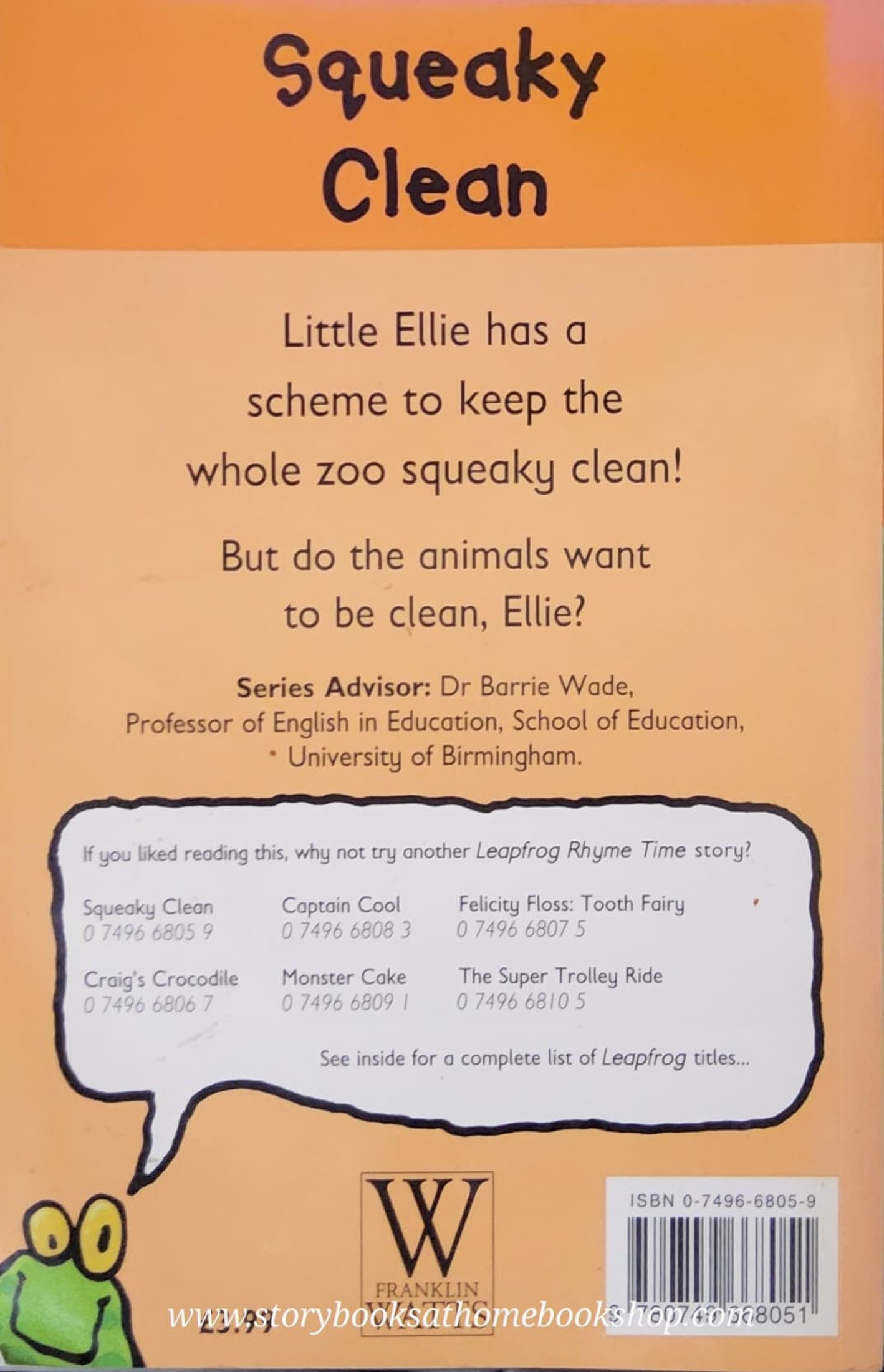 หนังสือนิทานปกอ่อน** 🍅🍅LEAPFROG: SQUEAKY CLEAN