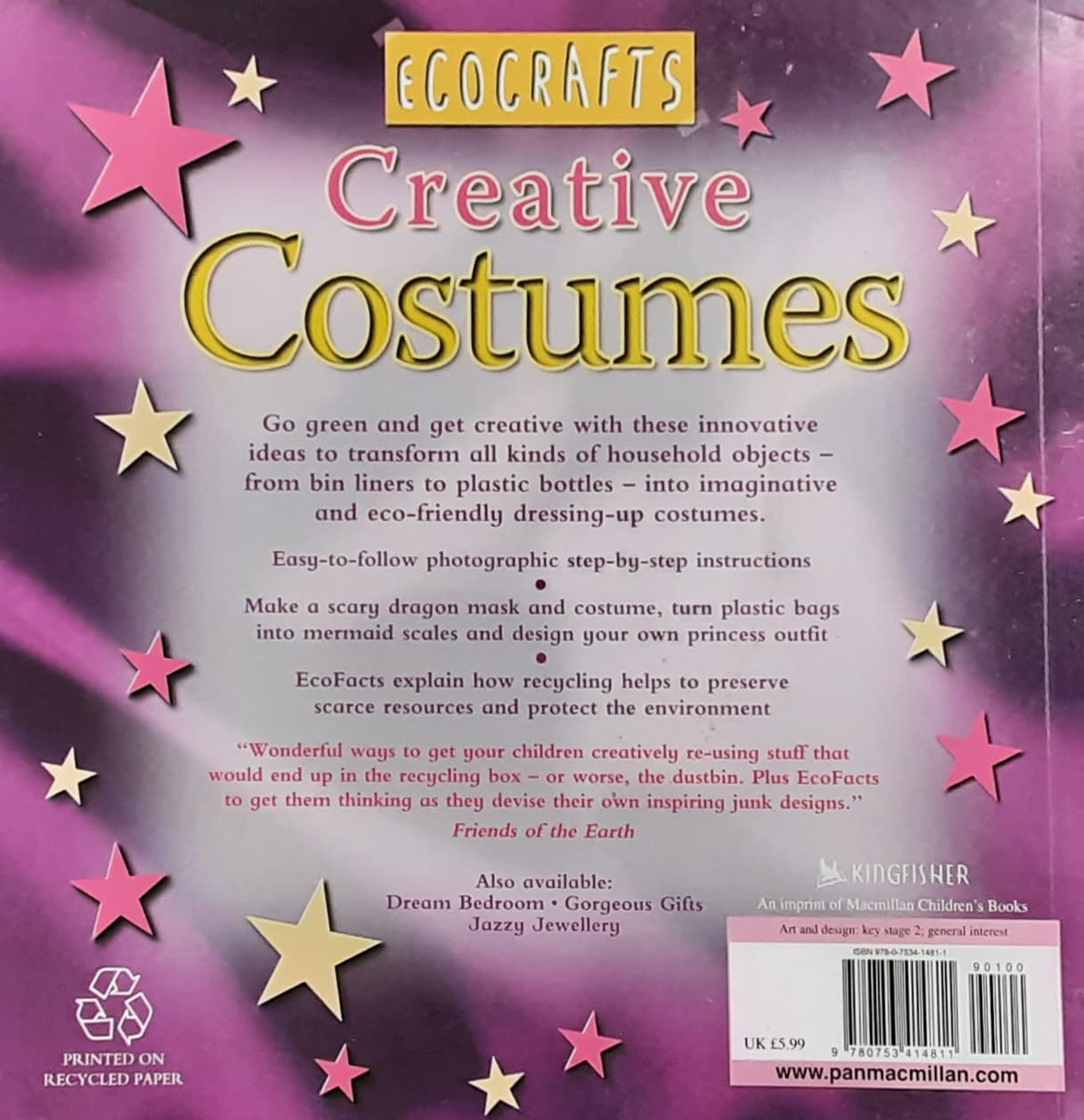 หนังสือกิจกรรม ภาษาอังกฤษ 🍅🍓Ecocrafts Creative Costumes