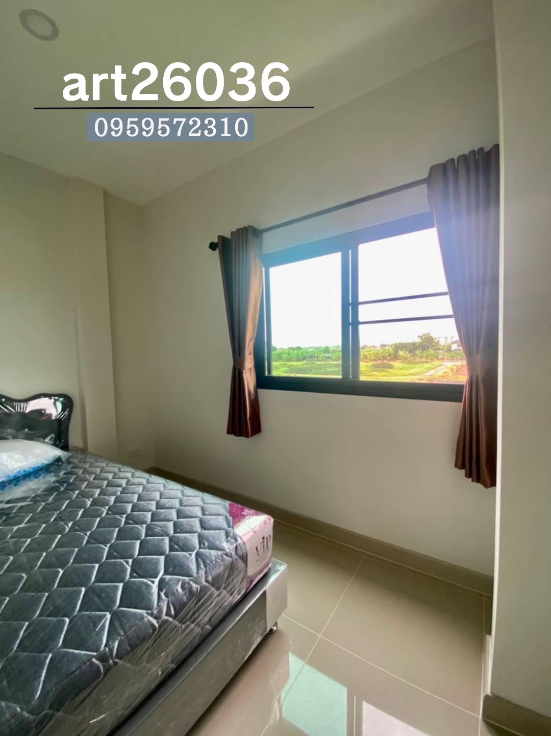 ผ้าม่านตาไก่ ม่านทึบ ผ้าม่านโปร่ง โทนสีน้ำตาล