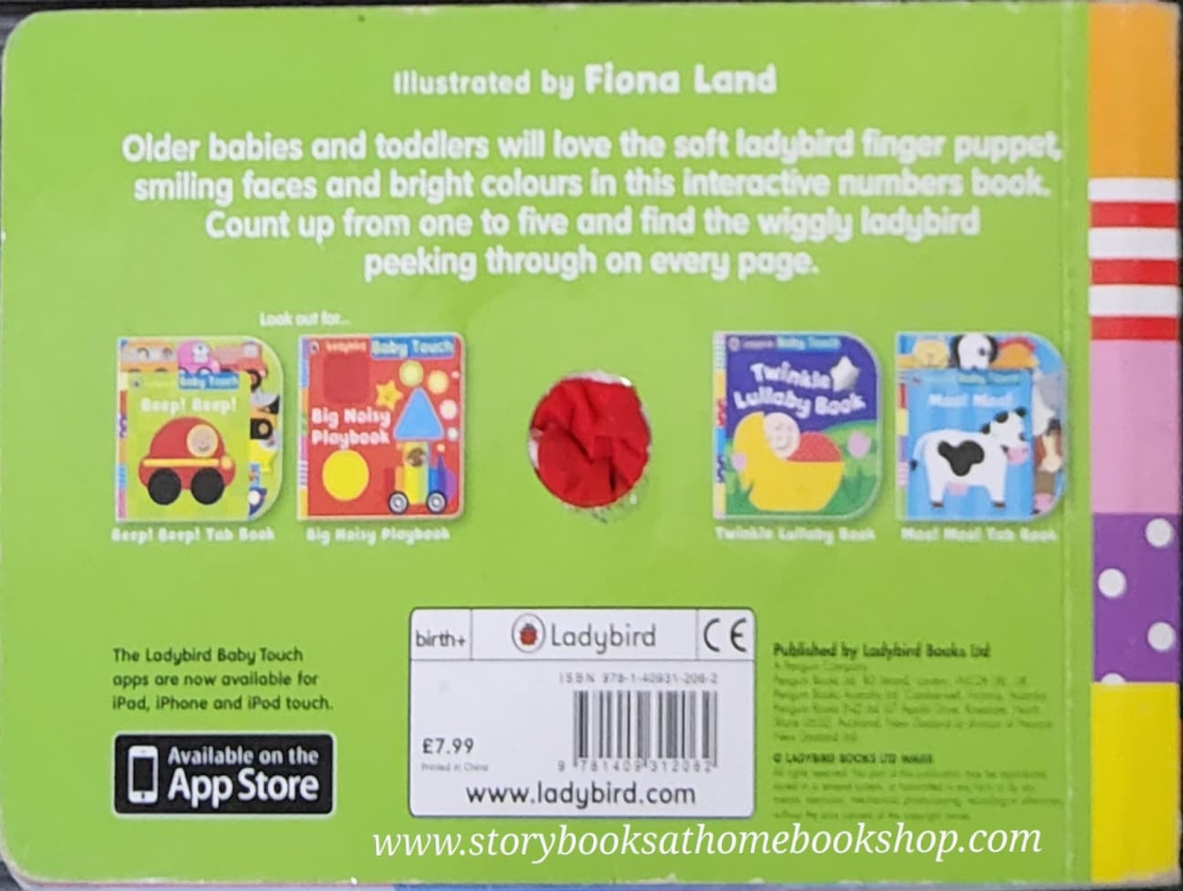FINGER PUPPET BOARD BOOK** 🍅🍓BABY TOUCH WIGGLE JIGGLE LADYBIRD!