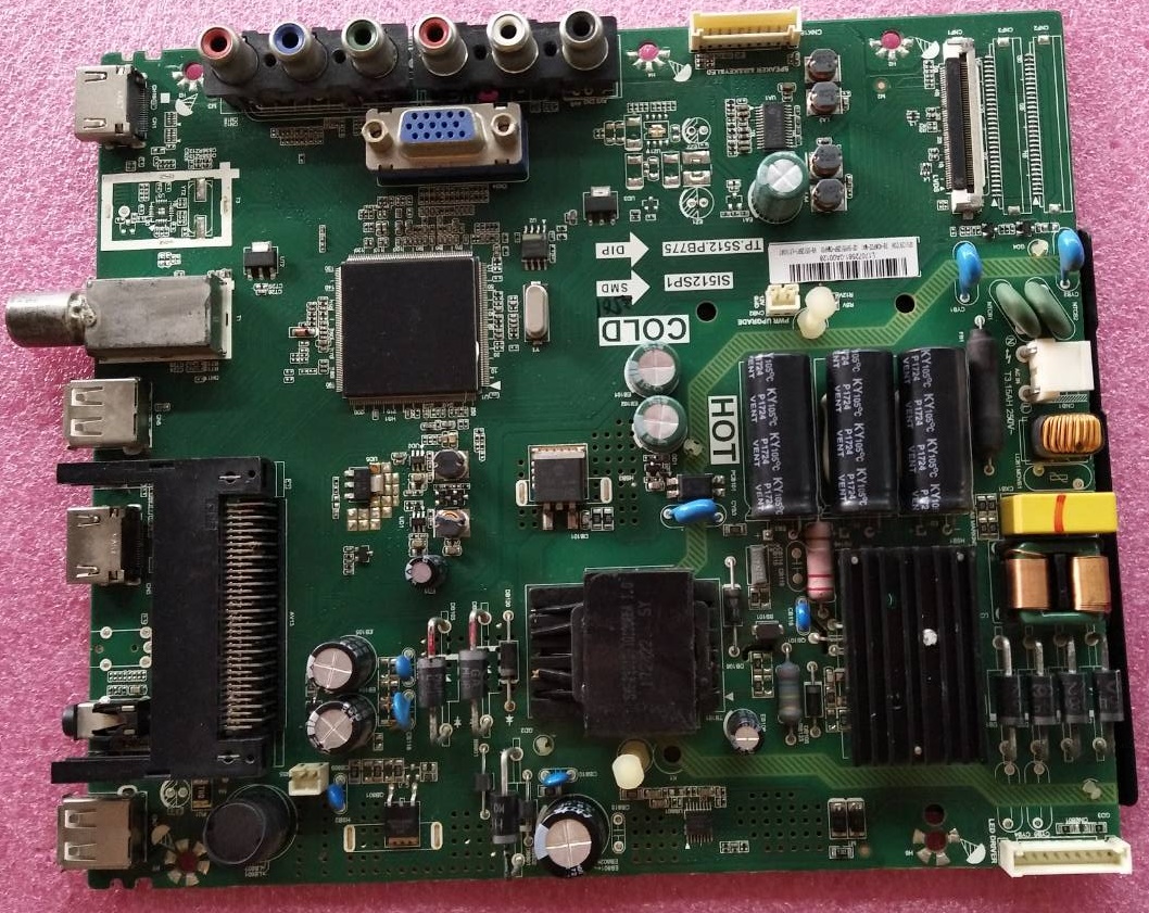 เมนบอร์ดทีวี ทีซีแอล TCL ของแท้ถอดจากเครื่อง รุ่นLED43D2930 พาร์ทบอร์ด TP.S512.PB775