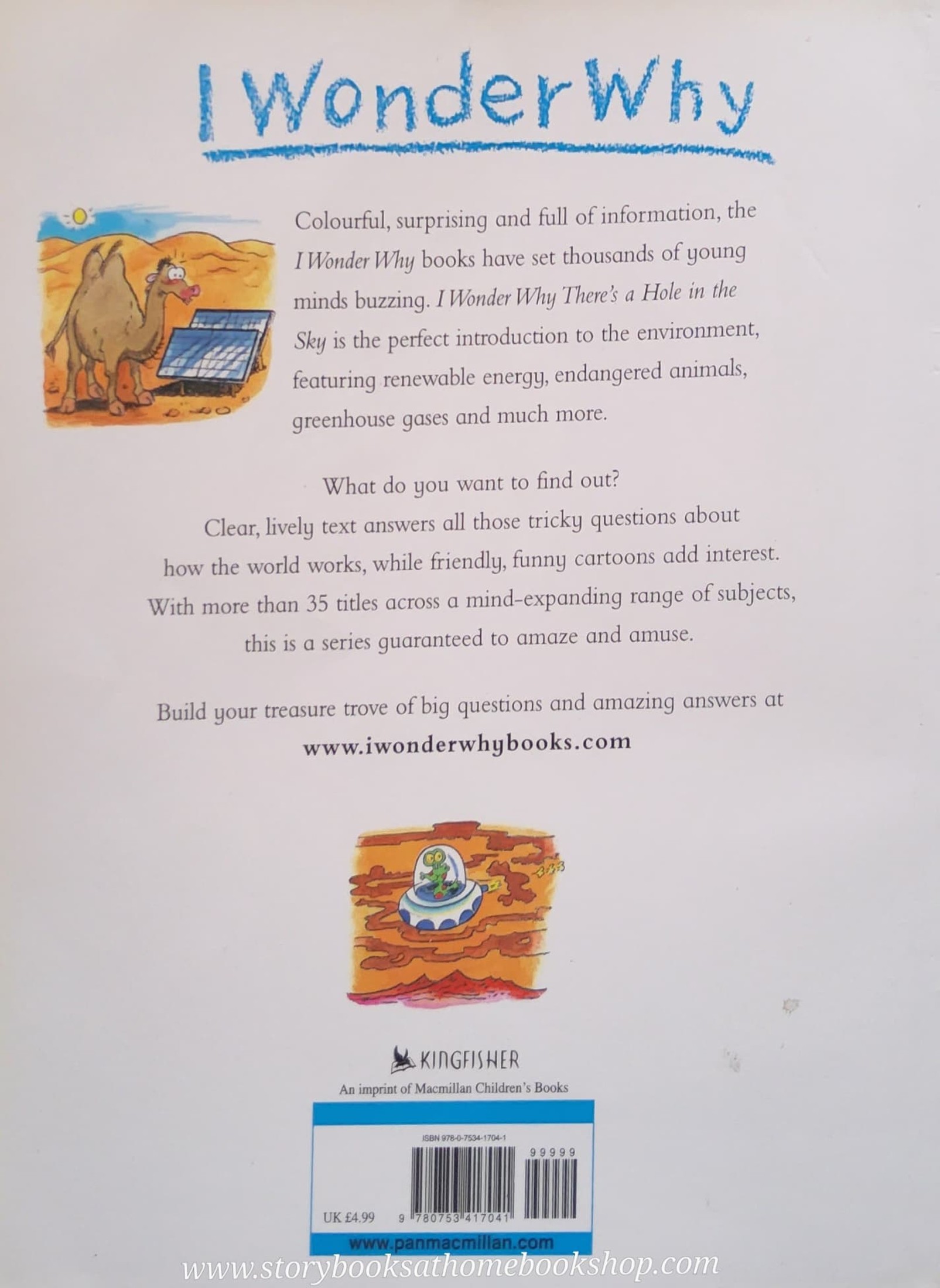 KNOWLEDGE BOOK** ♥️I WONDER WHY THERE'S A HOLE IN THE SKY AND OTHER QUESTIONS ABOUT THE ENVIRONMENT