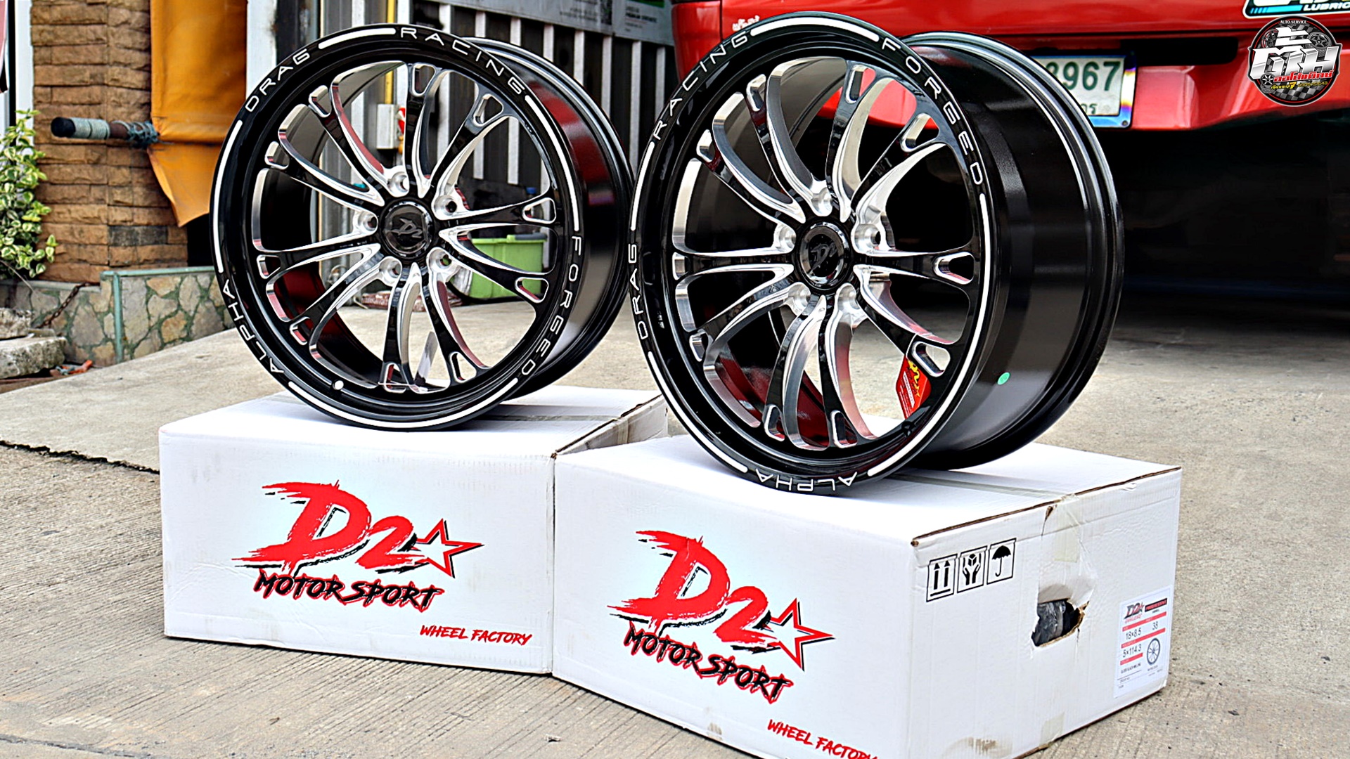 TOYOTA REVO เปลี่ยนล้อแม็กซ์ D2 V SERIES ขอบ18นิ้ว