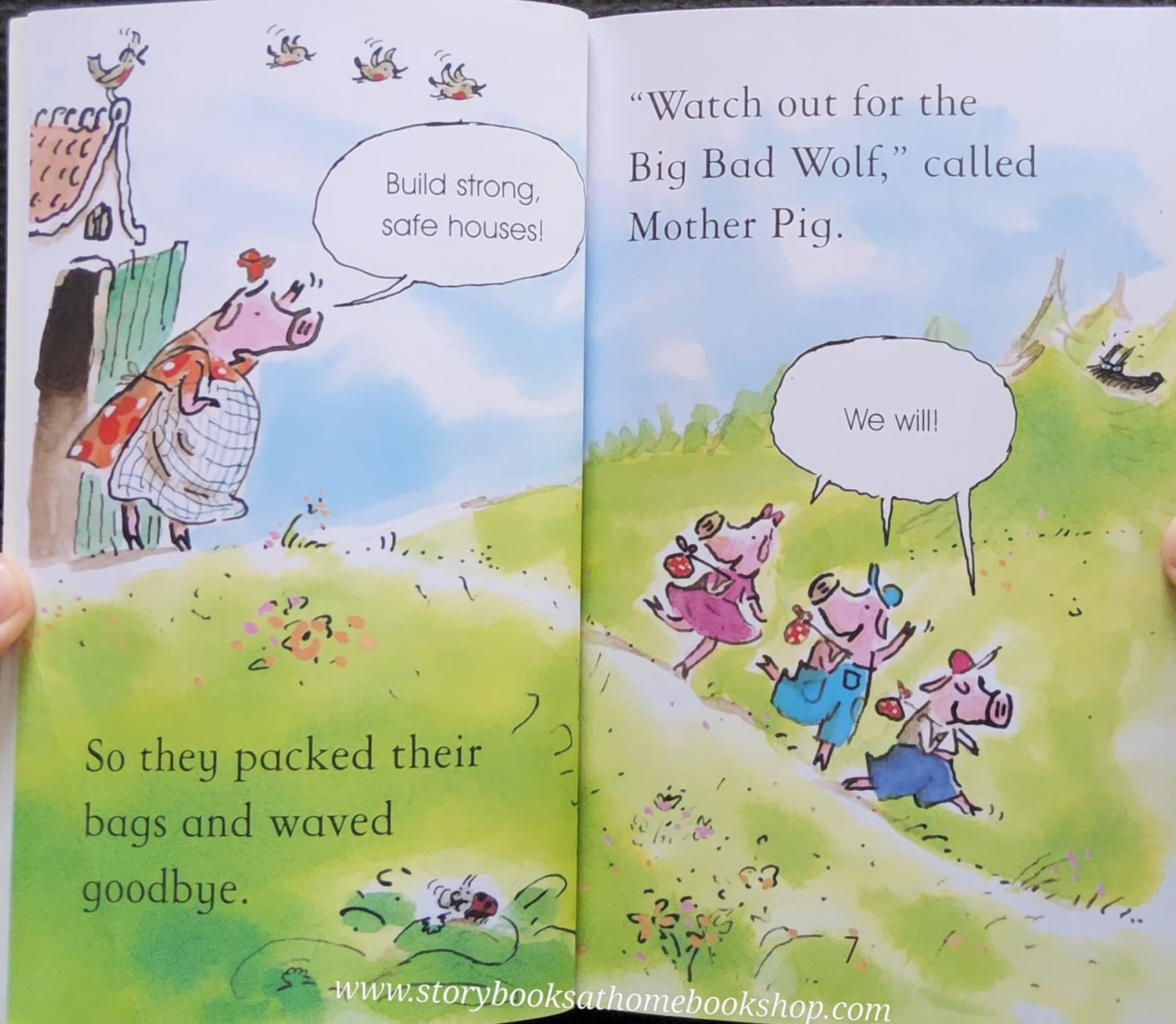 หนังสือนิทานปกอ่อน** ♥️USBORNE FIRST READING: THE THREE LITTLE PIGS