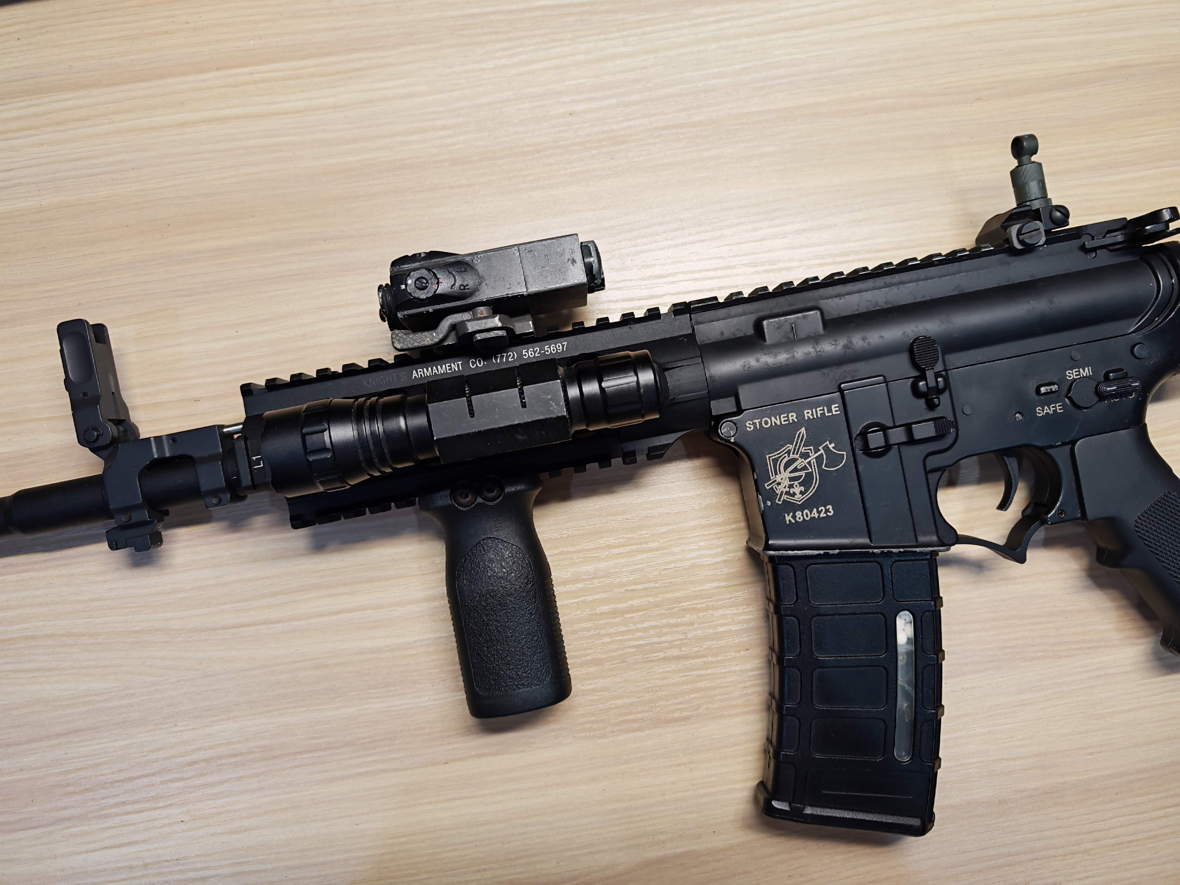 Golden Eagle M4 ติดบอร์ด BR แต่งเกียร์ มอเตอร์แต่ง เรทบอลสูง โลหะทั้งตัว AEG BB Gun บีบีกัน Airsoft Gun ปืนอัดลม ปืนยาวไฟฟ้า มือสอง