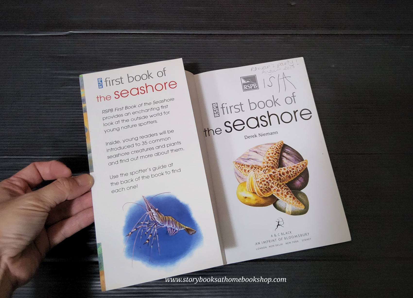 KNOWLEDGE BOOK** ♥️RSPB FIRST BOOK OF THE SEASHORE