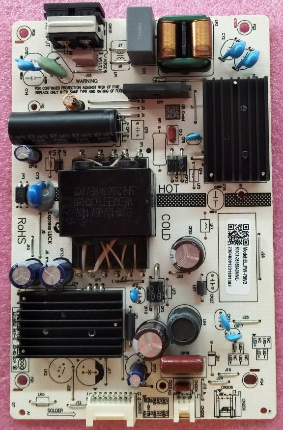 เพาเวอร์ซัพพลายทีวีอะโคเนติค ACONATIC ของแท้ถอดจากเครื่อง ใช้กับรุ่น43US200AN พาร์ท EL.PW-75W2