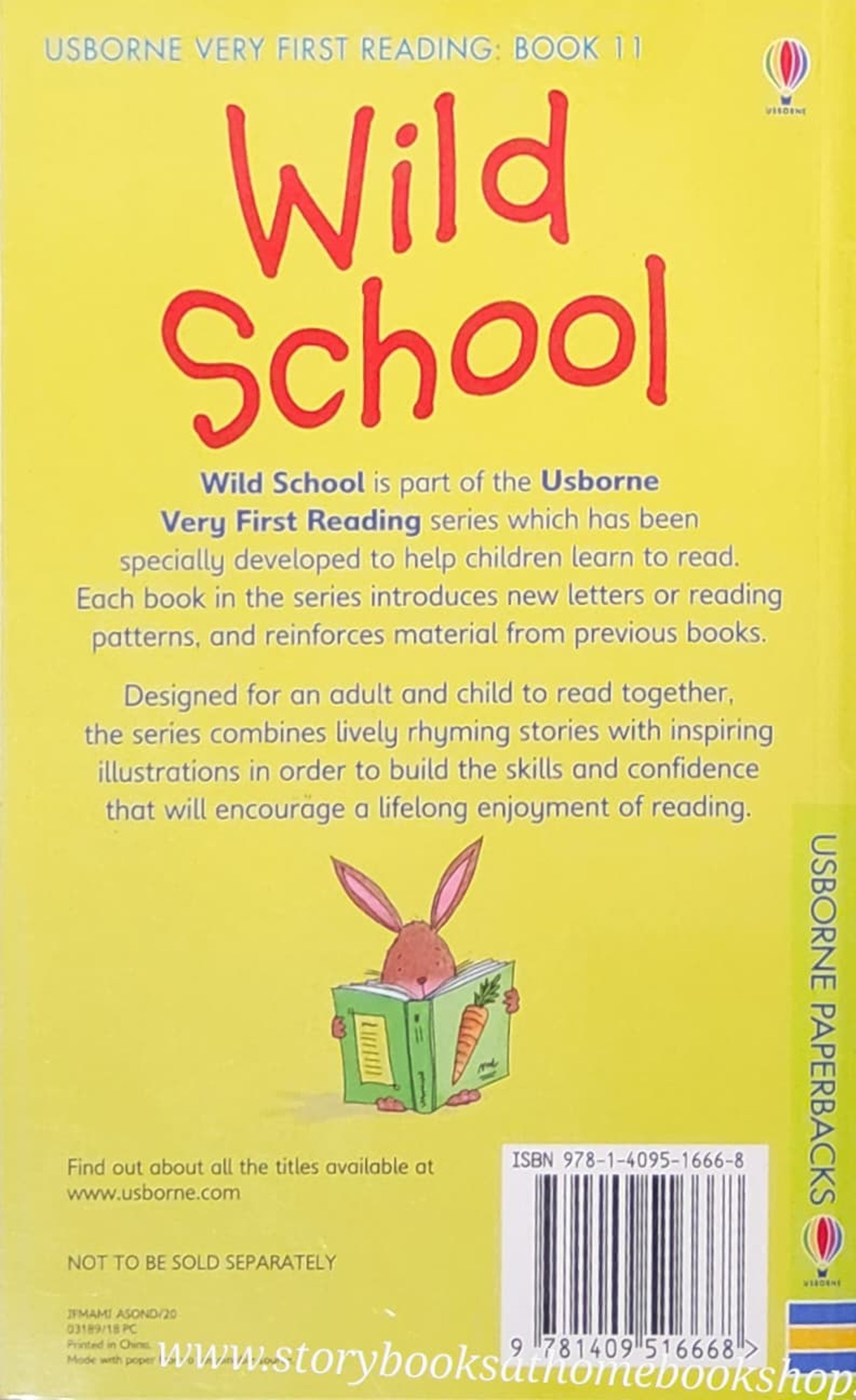 หนังสือนิทานปกอ่อน** 🍅🍓USBORNE VERY FIRST READING BOOK11:WILD SCHOOL