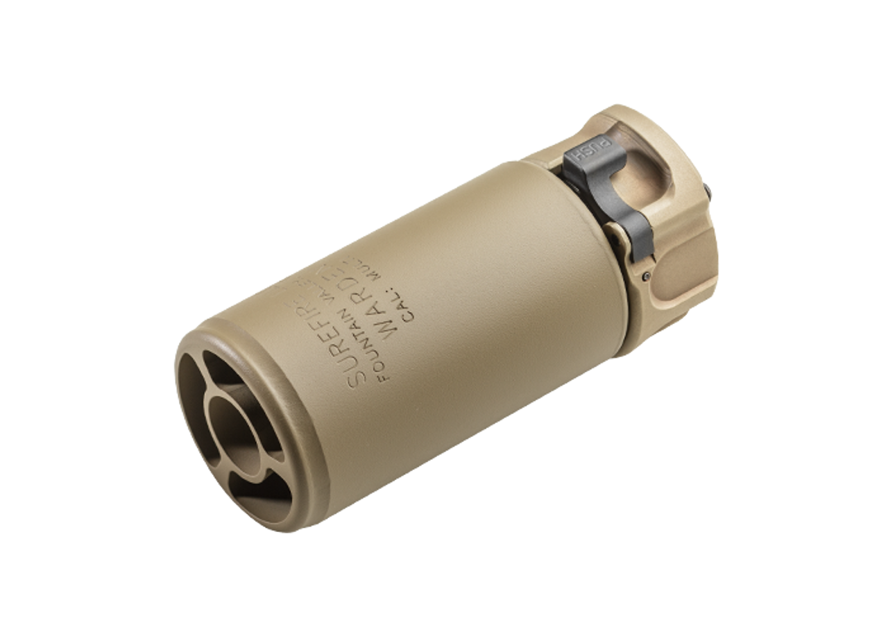 SUREFIRE - WARDEN MUZZLE DEVICE - FAST-ATTACH® BLAST REGULATOR (สีทราย)