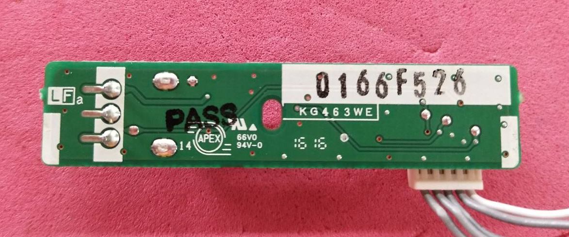 ตัวรับสัญญาณรีโมทชาร์ป ( SHARP) อะไหล่แท้ถอด บรุ่นLC-32LE265M LC-40LE265M พาร์ทDUNTKG463FM01 DUNTKG463FM01R