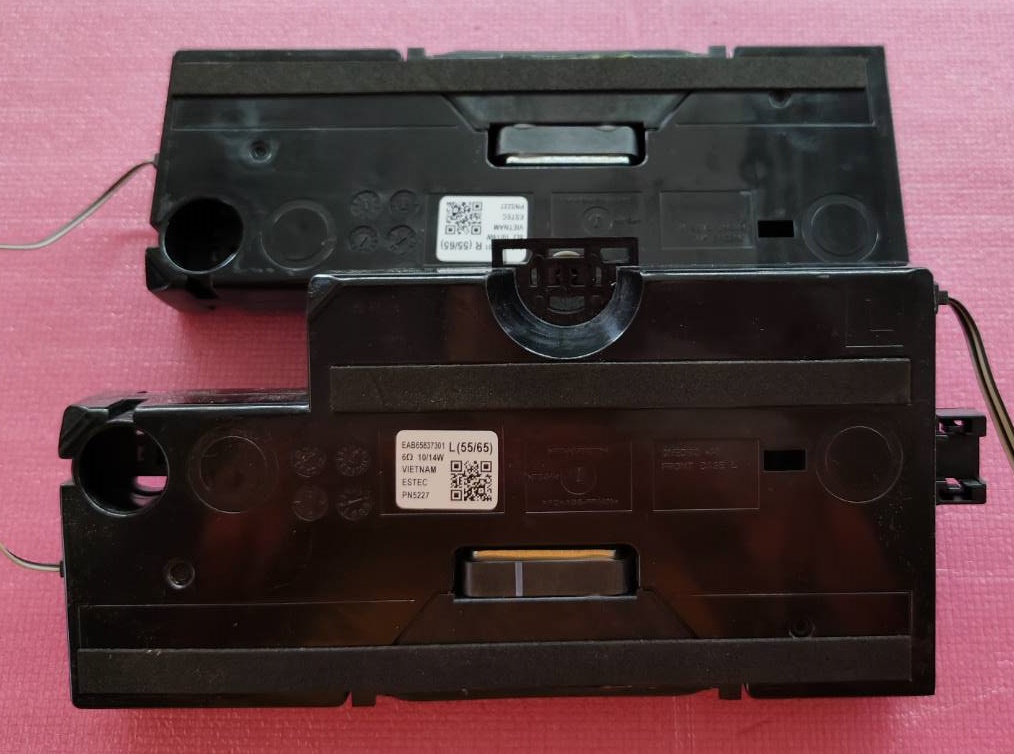 ลำโพงทีวี แอลจี LG ของแท้มือสองถอดจากเครื่องพร้อมใช้งาน รุ่น55QNED8ZASA.BTMD6JD พาร์ทEAB65837301 6โอมห์ 10/14วัตต์