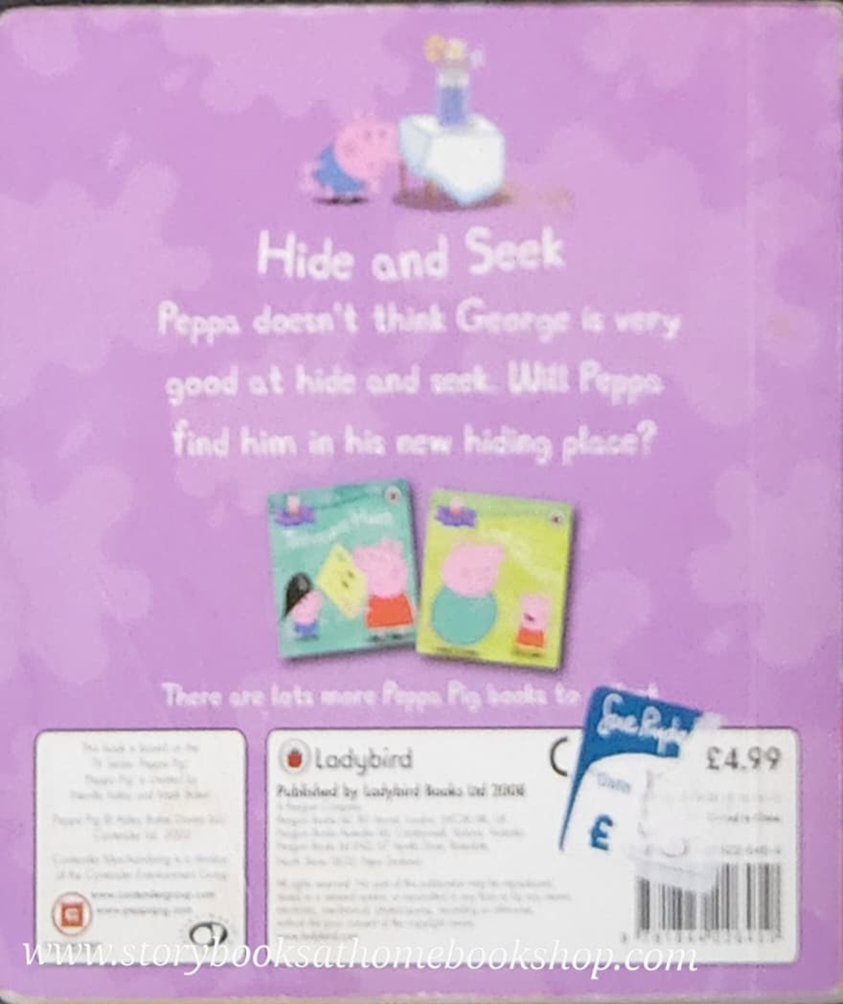 Board Book Peppa pig hide and seek**มีตำหนิค่ะ