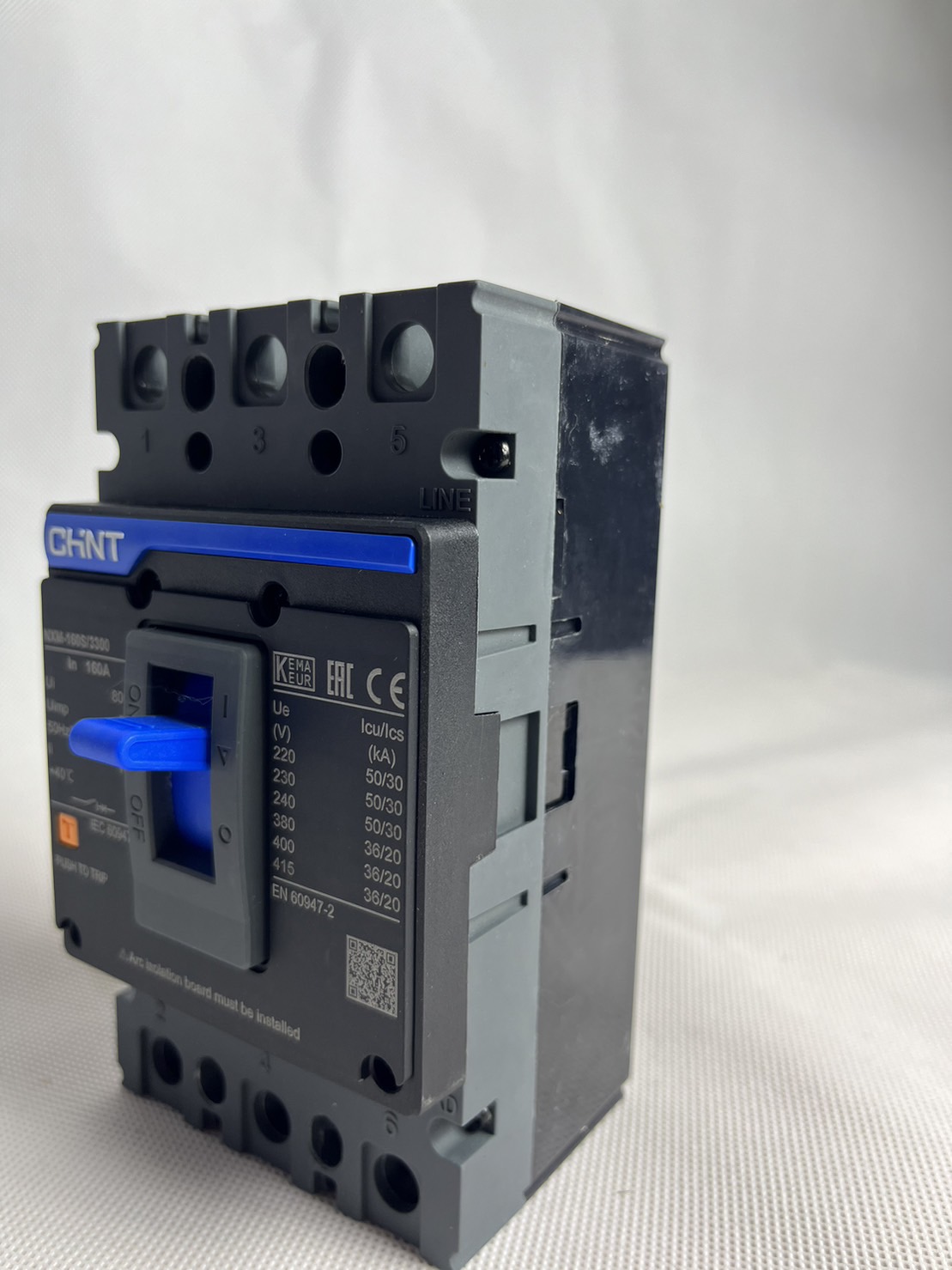 MCCB โมลเคสเบรกเกอร์ เบรกเกอร์ขนาดใหญ่ Molded Case Circuit Breaker 3P 160A (36KA)