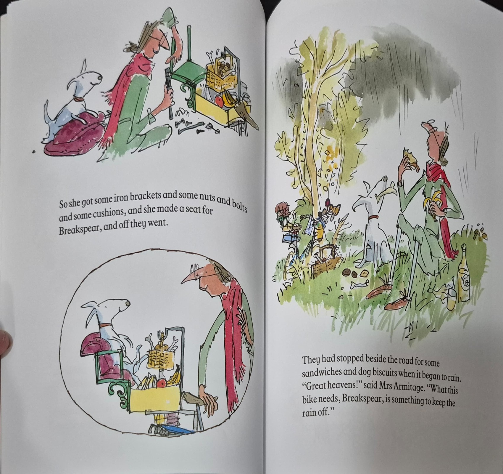 หนังสือนิทานปกอ่อน ** 🍅🍓MRA ARMITAGE ON THE ROAD BY QUENTIN BLAKE