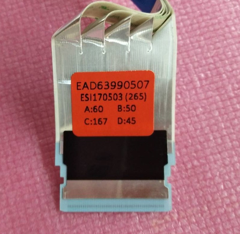 สายแพแอลจี LG อะไหล่มือสองถอดจากเครื่องพร้อมใช้งาน ใช้กับรุ่น 43LJ510T พาร์ท EAD63990507 ใช้ได้กับรุ่นอื่นที่พาร์ทตรงกัน