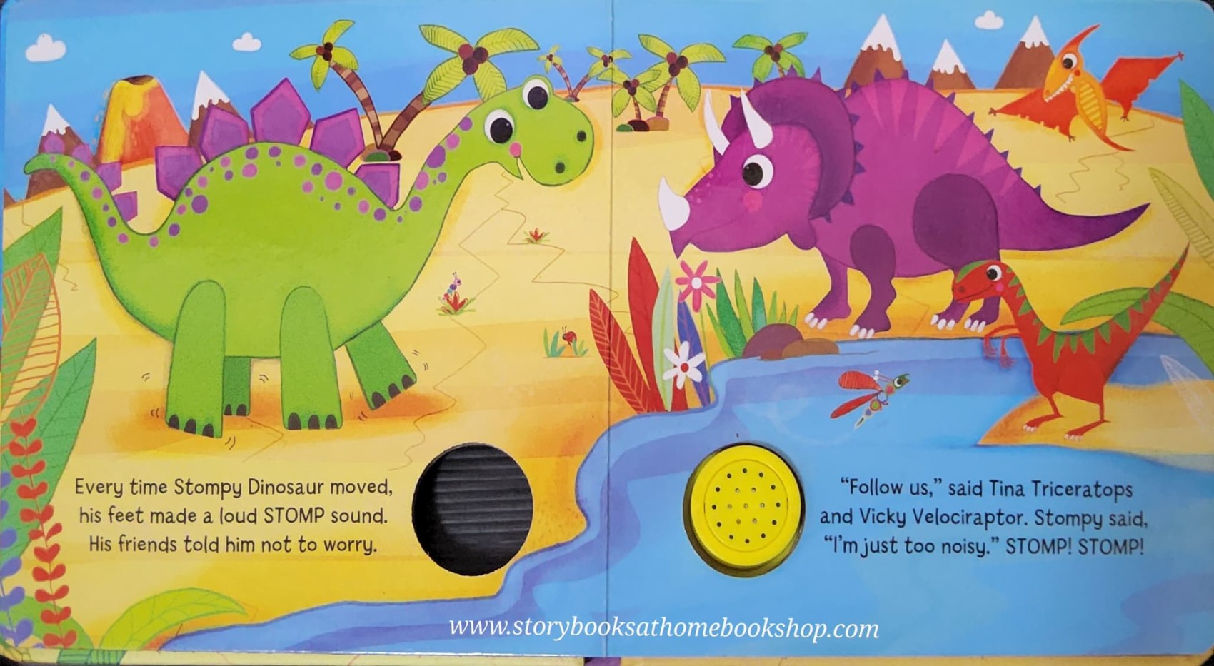 SOUND BOARD BOOK** 🍅🍓STOMPY DINOSAUR