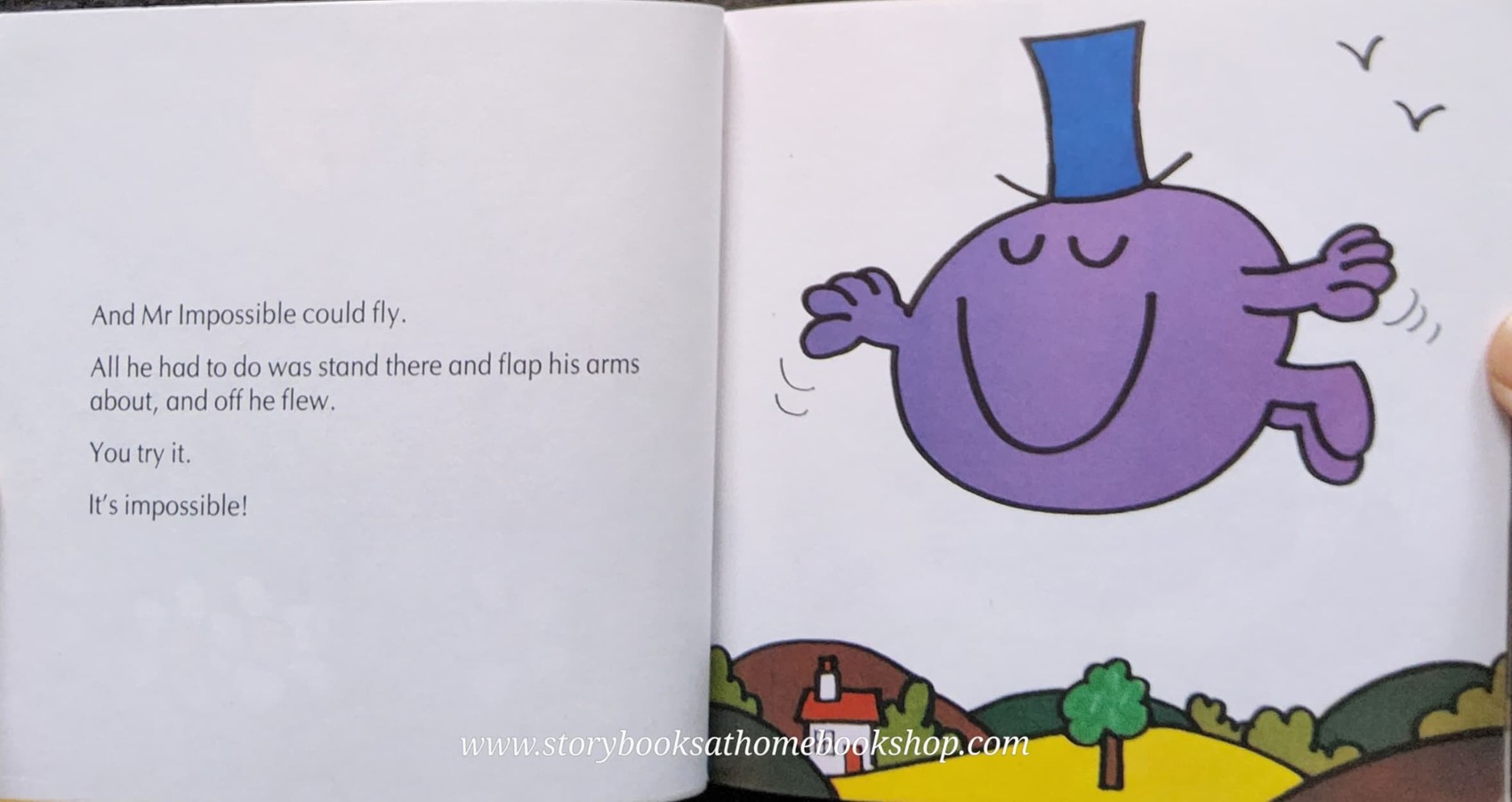 หนังสือ Bestseller Small book** **หนังสือนิทานปกอ่อน** 👉LITTLE MISS&MR.MEN👍 🍅🍅MR.IMPOSSIBLE by Roger Hargreaues