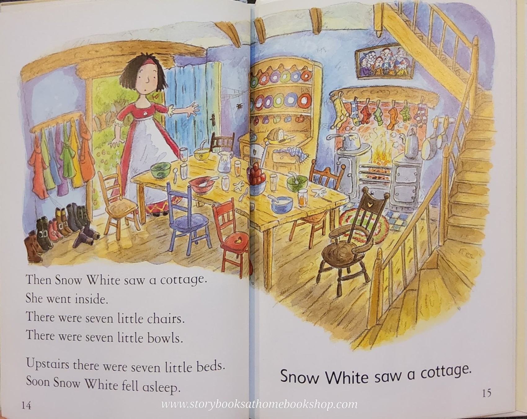 หนังสือนิทานปกแข็ง ** ♥️FIRST READERS:SNOW WHITE AND THE SEVEN DWARFS♥️