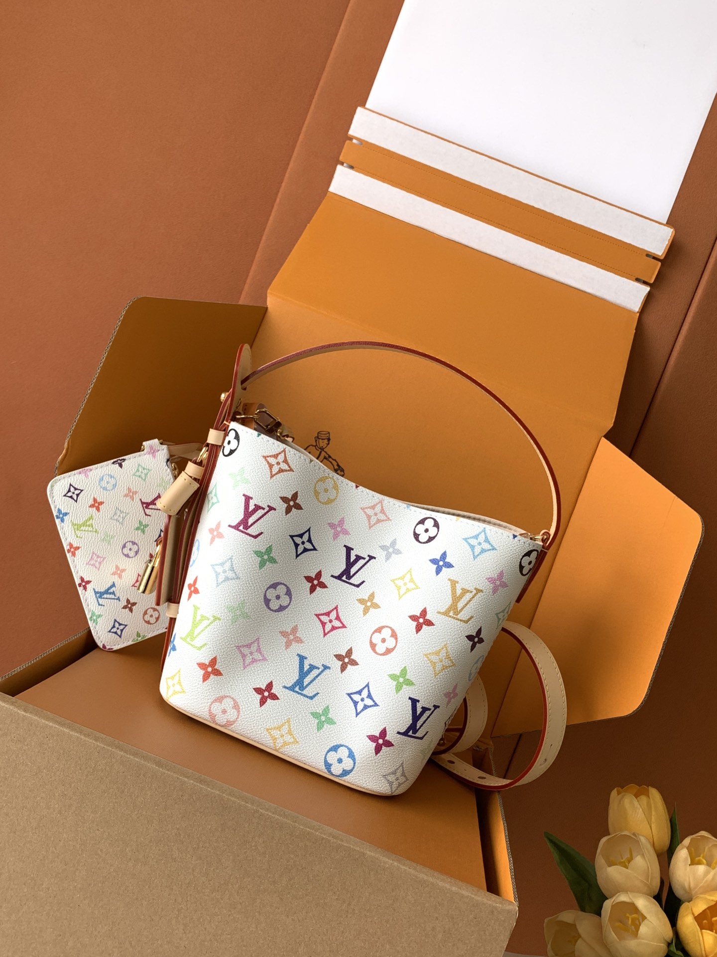 [Pre-order]กระเป๋าLouis Vuitton X Takashi Murakami All In BB In Multicolored Monogramงานคุณภาพที่ดีที่สุด