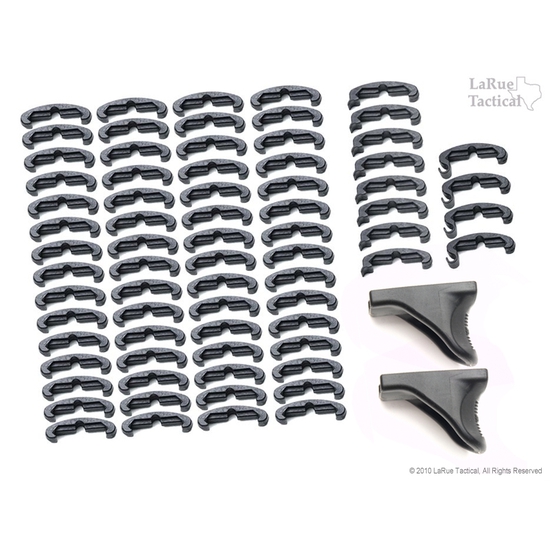 LaRue Tactical - HandStop and IndexClip Combo, 74 Total Piece Set (FDE) (1ชุด74ชิ้น)