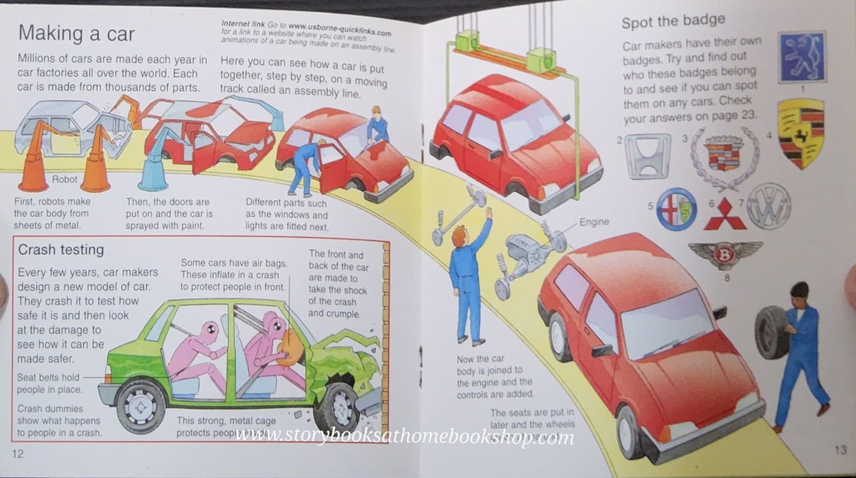 KNOWLEDGE BOOK** ♥️♥️USBORNE POCKET SCIENCE WHAT MAKES A CAR GO?