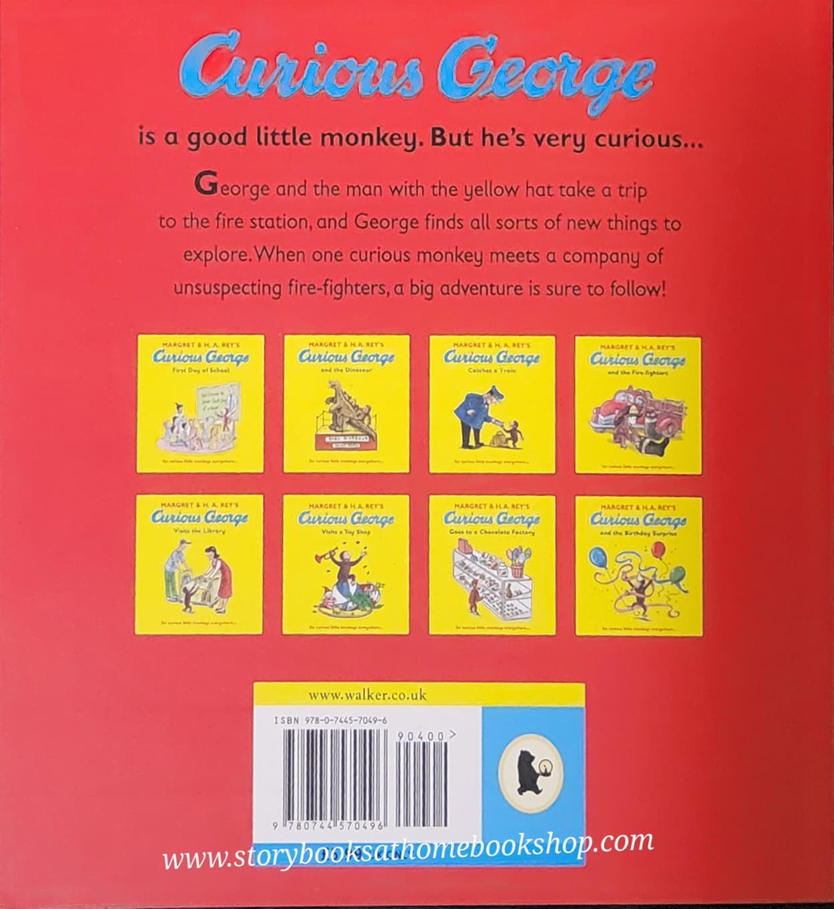 หนังสือนิทานปกอ่อน** 🍅🍓Curious George and the Fire-fighters by MARGRET&H.A.REY