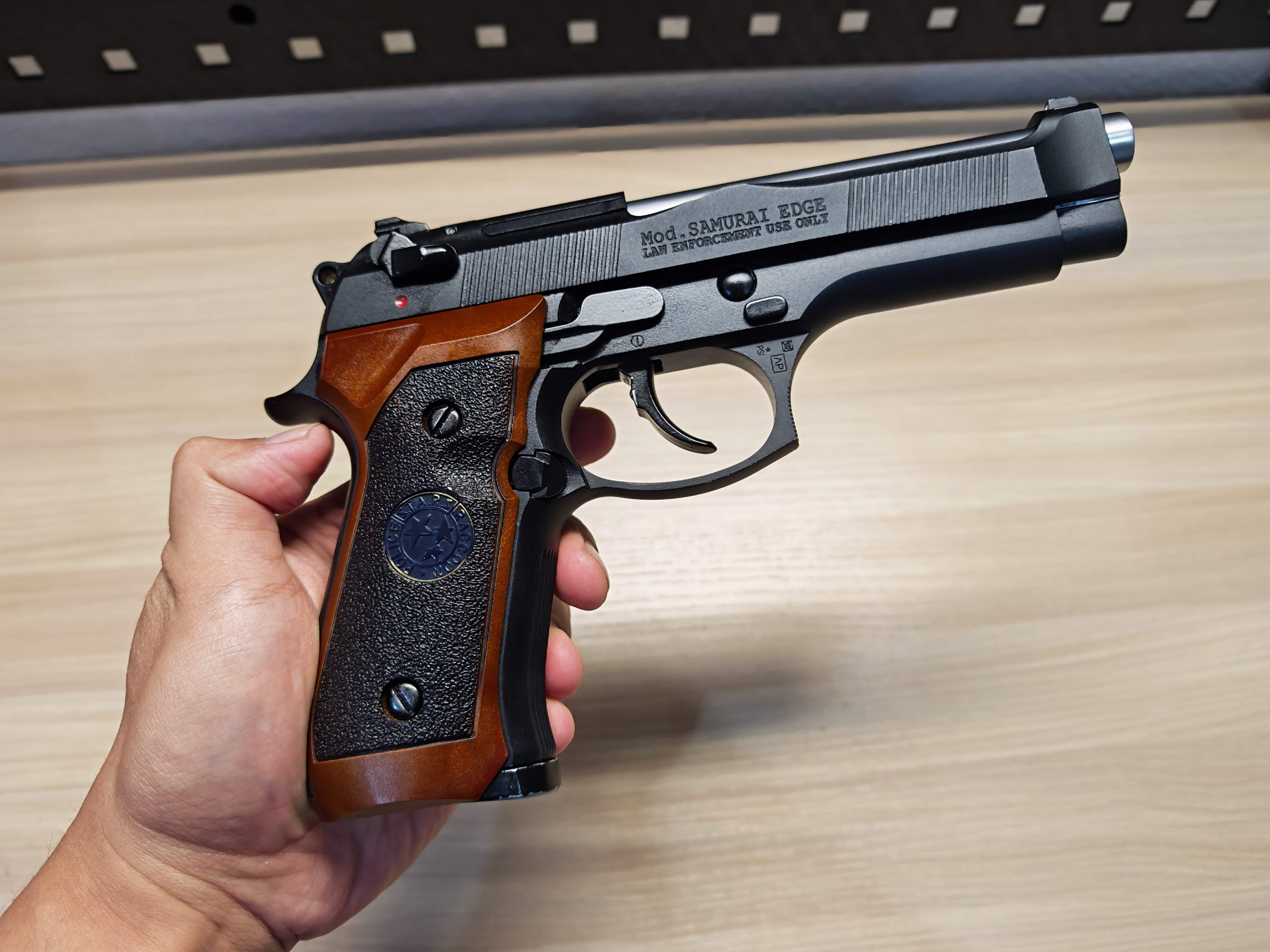 WE Beretta M92 Samurai Edge Biohazard Semi Version BB Gun บีบีกัน แบบแก๊ส ปืนอัดลม มือสอง Airsoft Gun