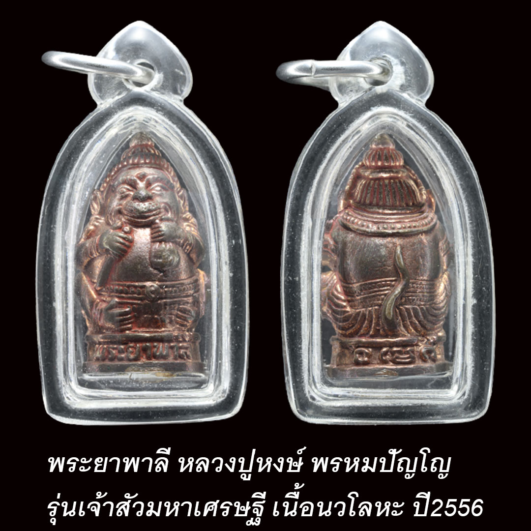 พระยาพาลี หลวงปู่หงษ์ พรหมปัญโญ เนื้อนวโลหะ ปี2556