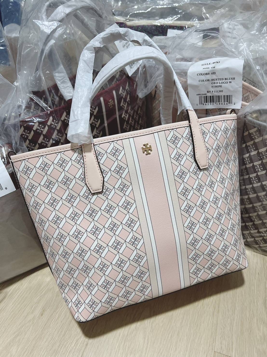 พร้อมส่ง NEW TORY BURCH Gemini Link Canvas Small Tote มีสายยาว