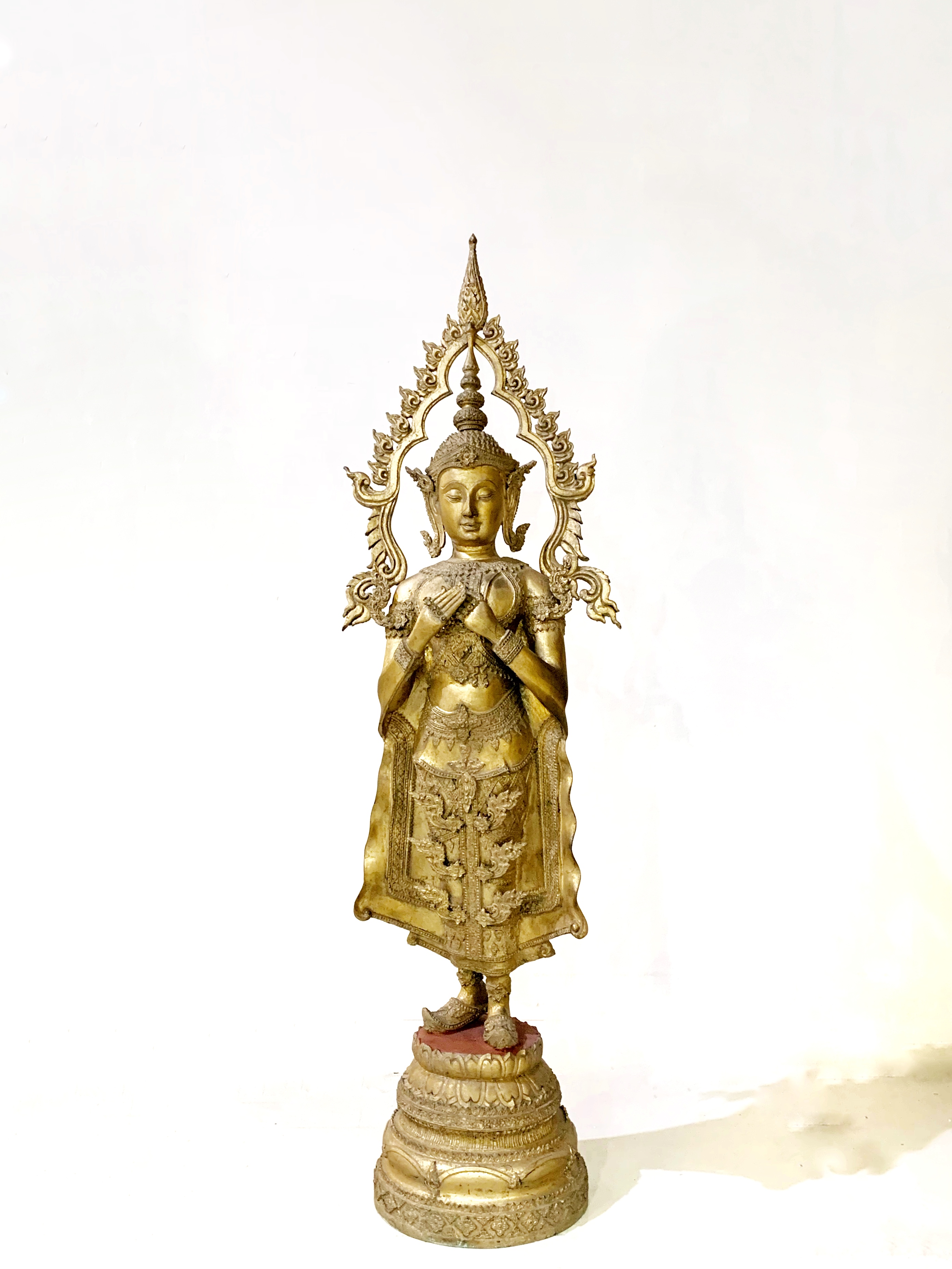 พระพุทธรูปทรงเครื่องกษัตริย์ ปางรำพึง สูง 52"