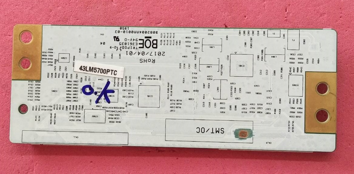 ทีคอนทีวี แอลจี (LG) ของแท้ถอดจากเครื่องรุ่น 43LM5700PTC พาร์ท HV430FHBN1D