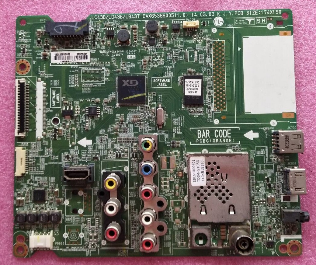 Main Board LG ของแท้ถอดจากเครื่องใช้กับรุ่น32LB551D-TC.ATMCLJT 32LB551D-TC.ATMFLJT 32LB551D-TC.BTMCLJT 32LB551D-TC.BTMFLJT 32LB551D-TC.BTWCLJT 32LB551D-TC.BTWFLJT 32LB563D-TD.ATMWLJT 32LB563D-TD.BTMWLJT 32LB563D-TD.BTWCLJ