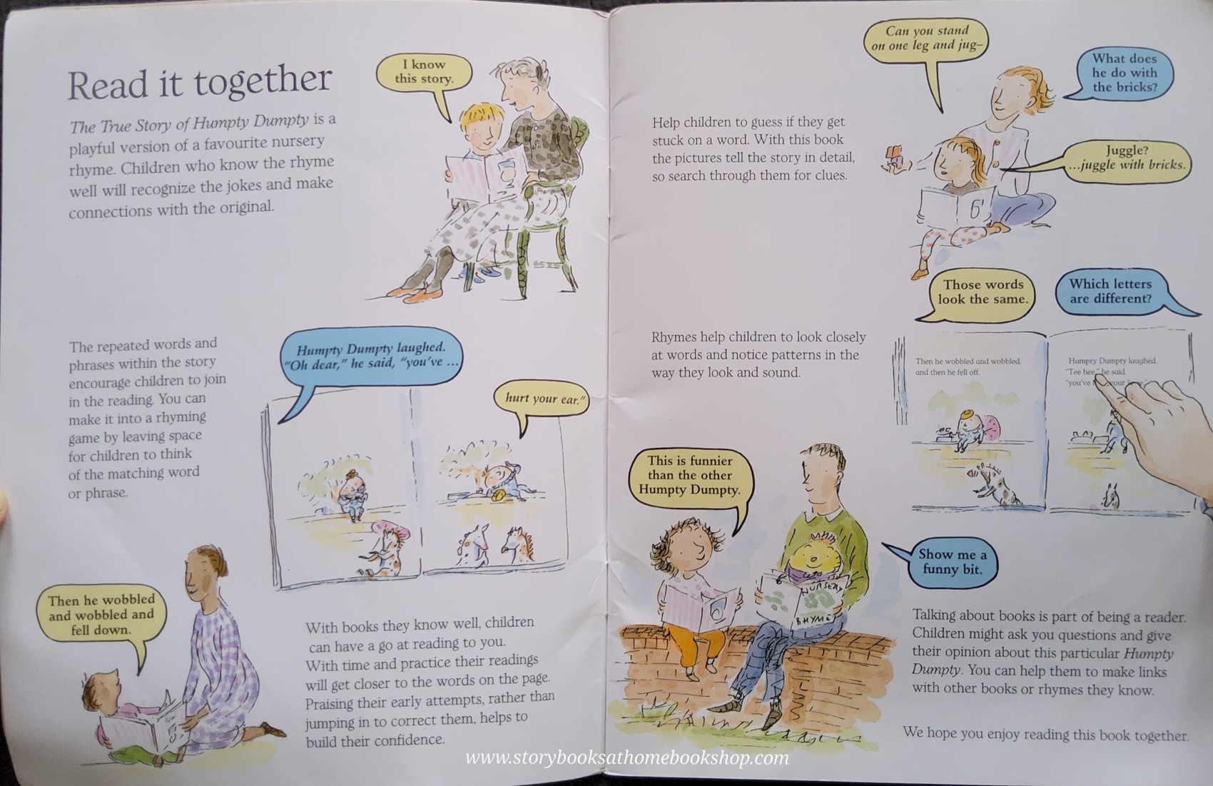 หนังสือนิทานปกอ่อน** 🍅🍓READING TOHERTHER:THE TRUE STORY OF HUMPTY DUMPTY