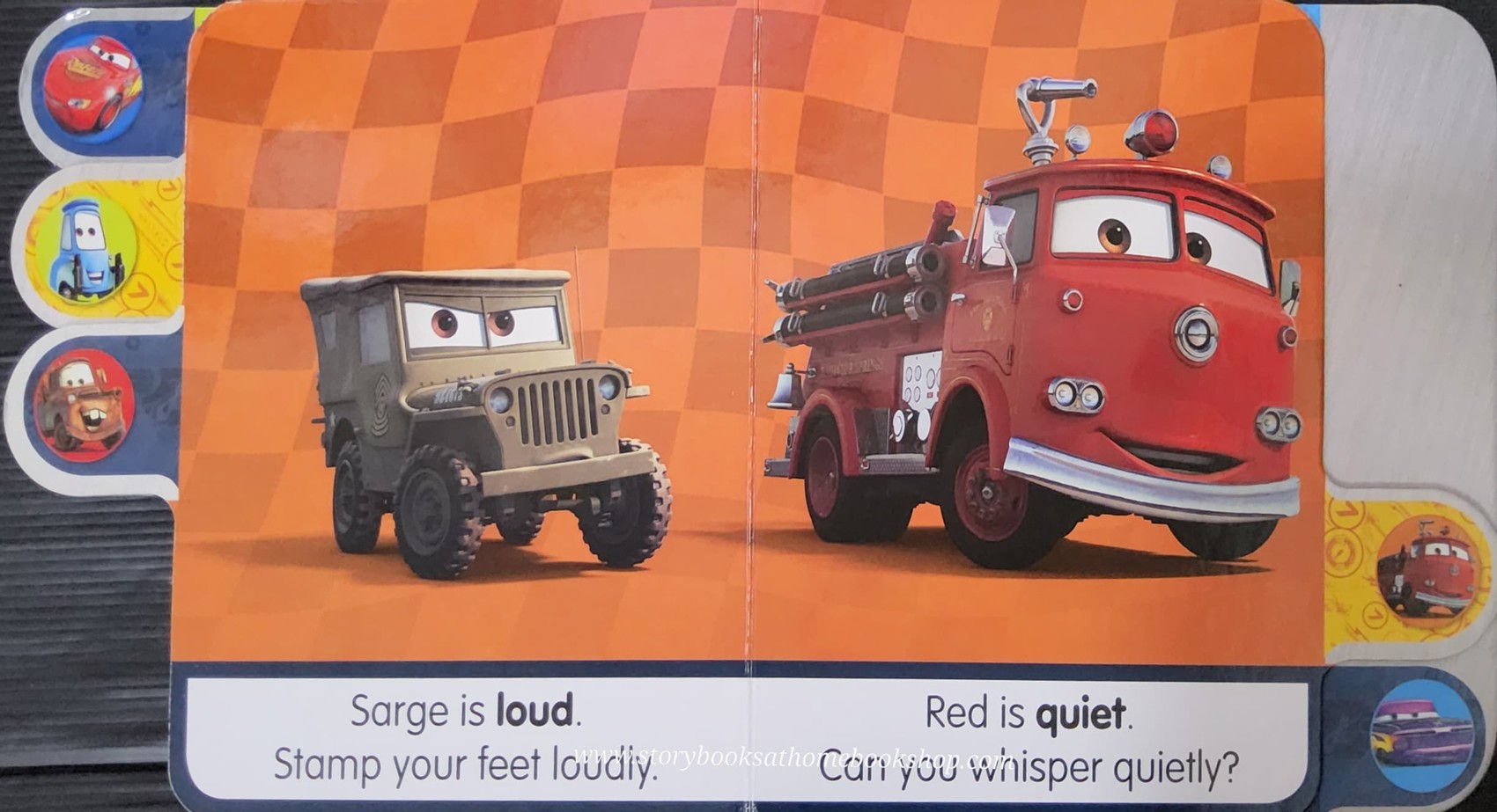 BOARD BOOK** 🍅🍅DISNEY PIXAR CARS MY FIRST OPPOSITS