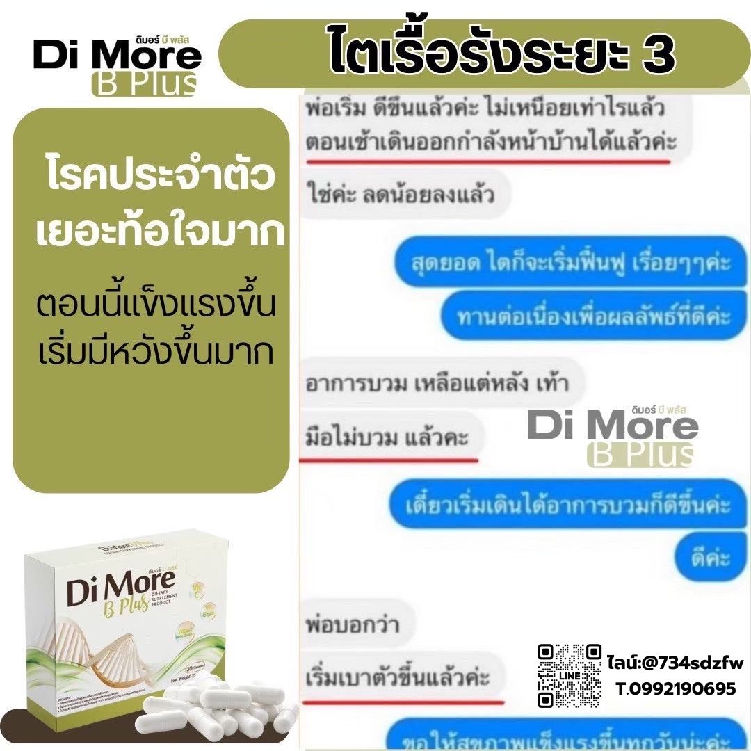 เซตเริ่มต้น ดิมอร์ บีพลัส Di More ฺB Plus ฟื้นฟูตับ ปอด ไต ลดการติดเชื้อ มะเร็ง ลดผลข้างเคียงจากเคมีบำบัด คีโม เสริมภูมิคุ้มกัน ช่วยขับล้างของเสีย เหนื่อยเพลีย เพิ่มการอยากอาหาร