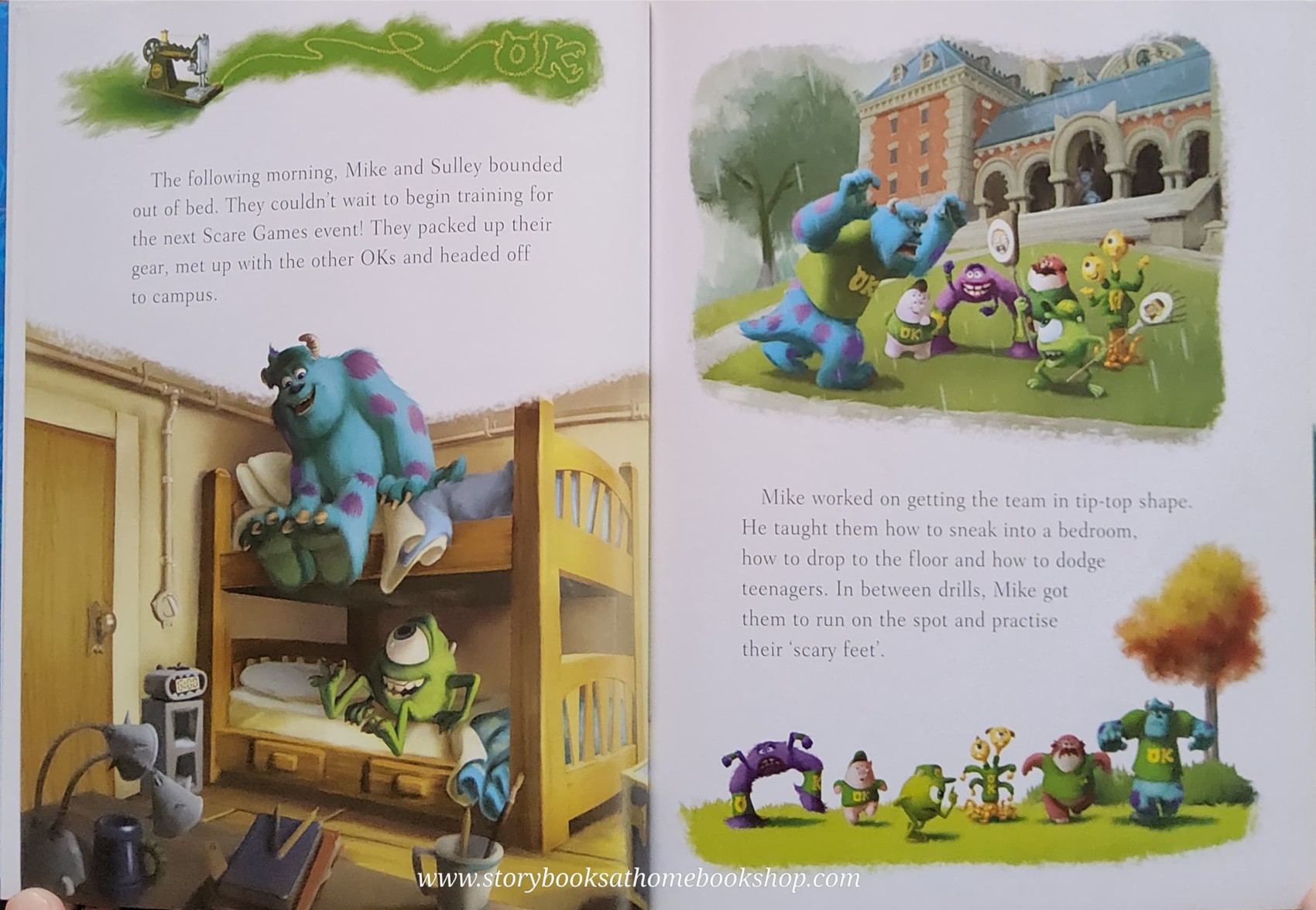 หนังสือนิทานปกแข็ง** 🍅🍅DISNEY PIXAR MONSTERS UNIVERSITY MAGICAL STORY