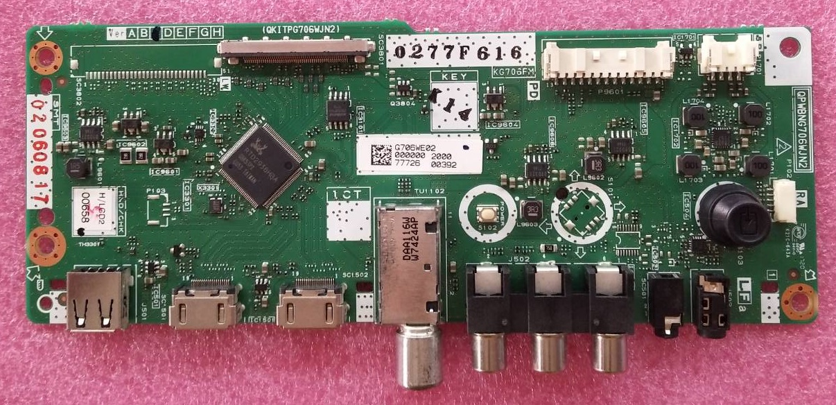 เมนบอร์ดทีวีชาร์ป (Mainboard TV SHARP) ของแท้มือสองพร้อมใช้งาน รุ่นLC-40LE280X